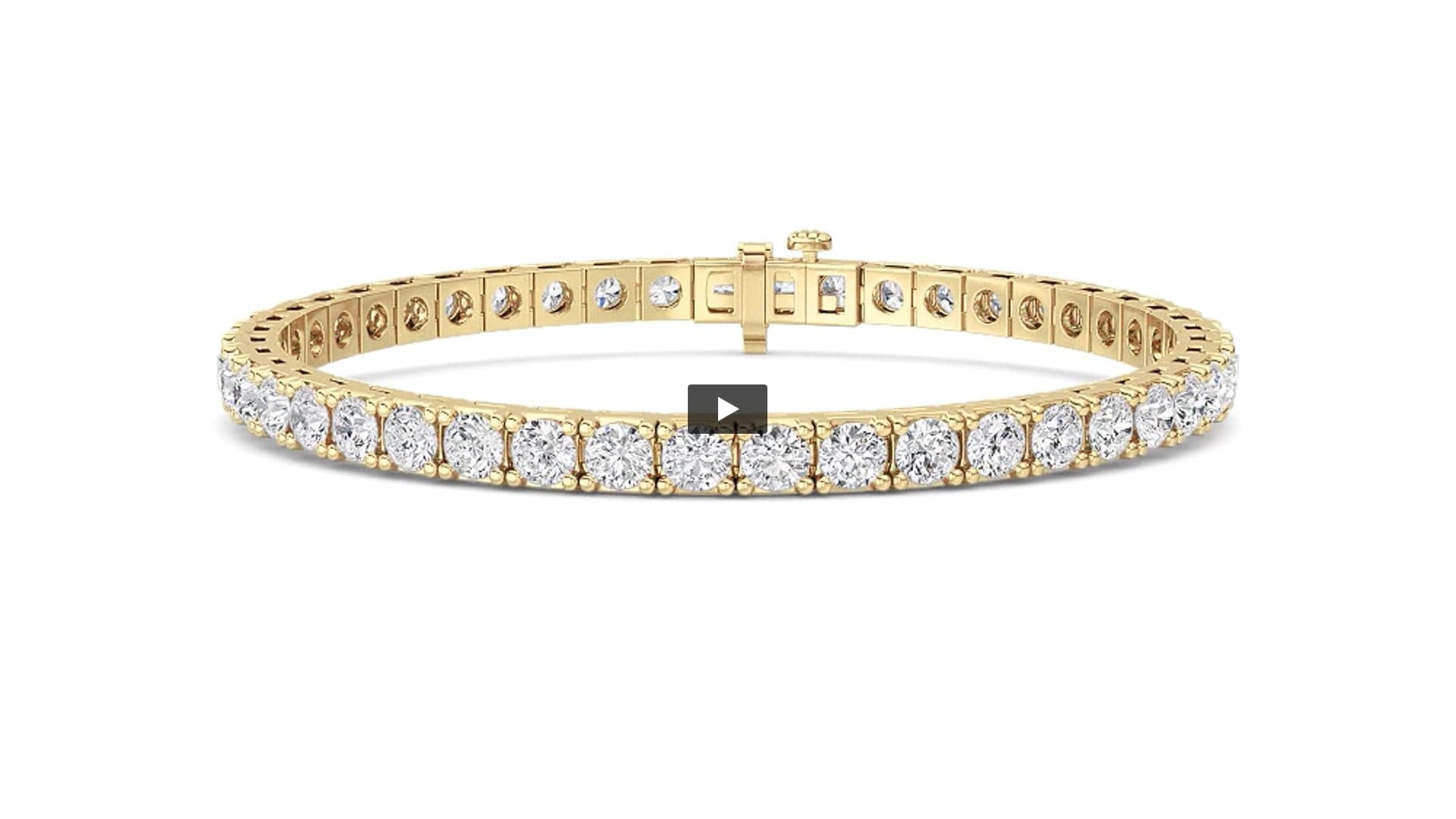 Round Lab Diamond Prong-Set Bracelet · Design 0380 product-video preview