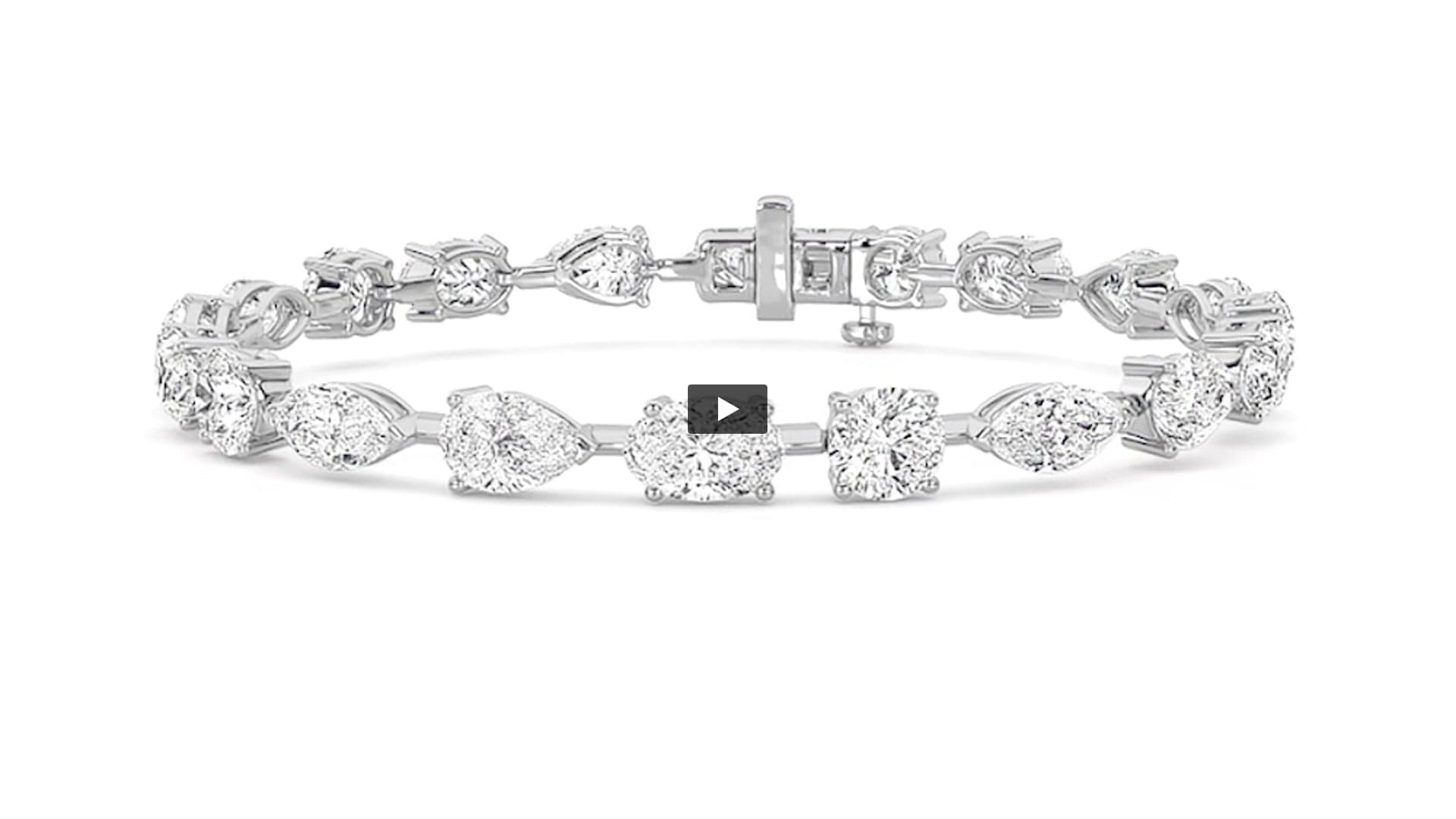 Mixed-Cut Lab Diamond East & West Bracelet product-video preview