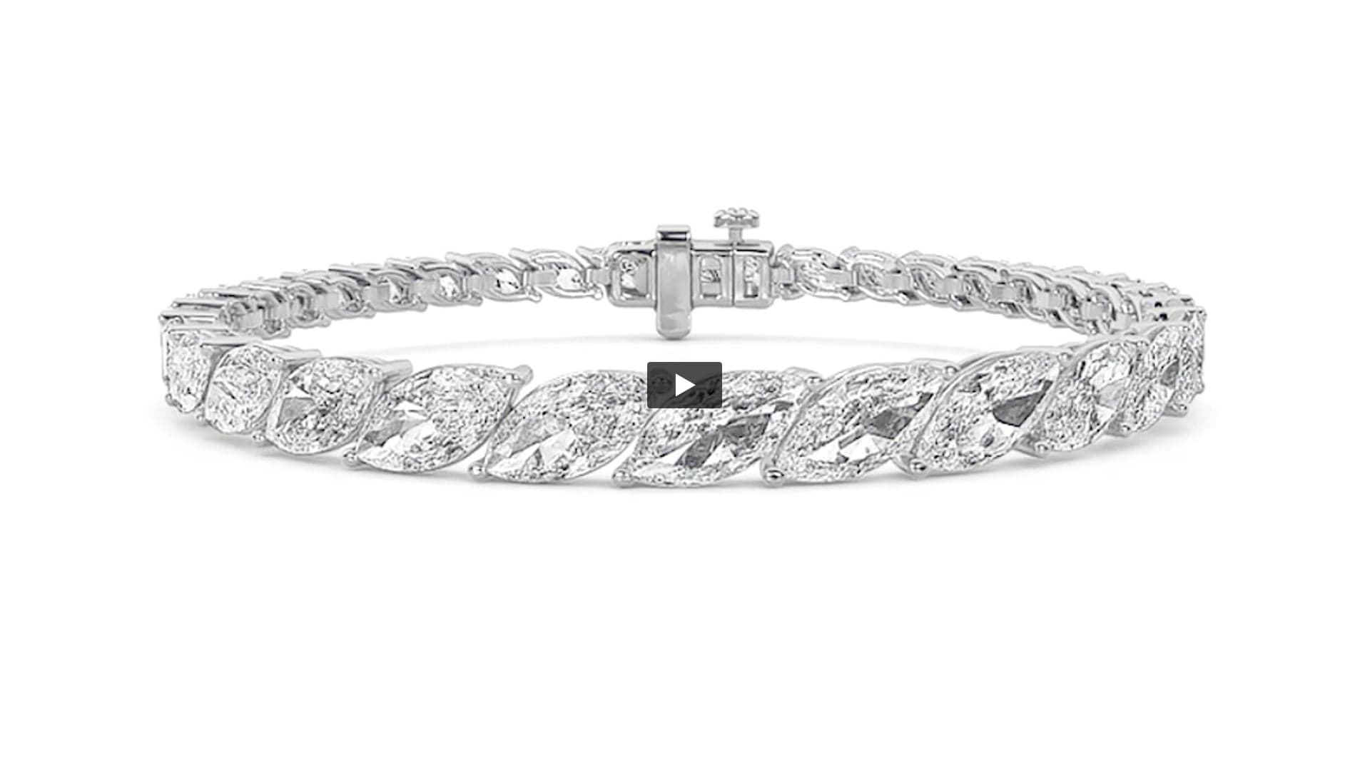 Marquise Lab Diamond Prong-Set Bracelet · Design 0370 product-video preview
