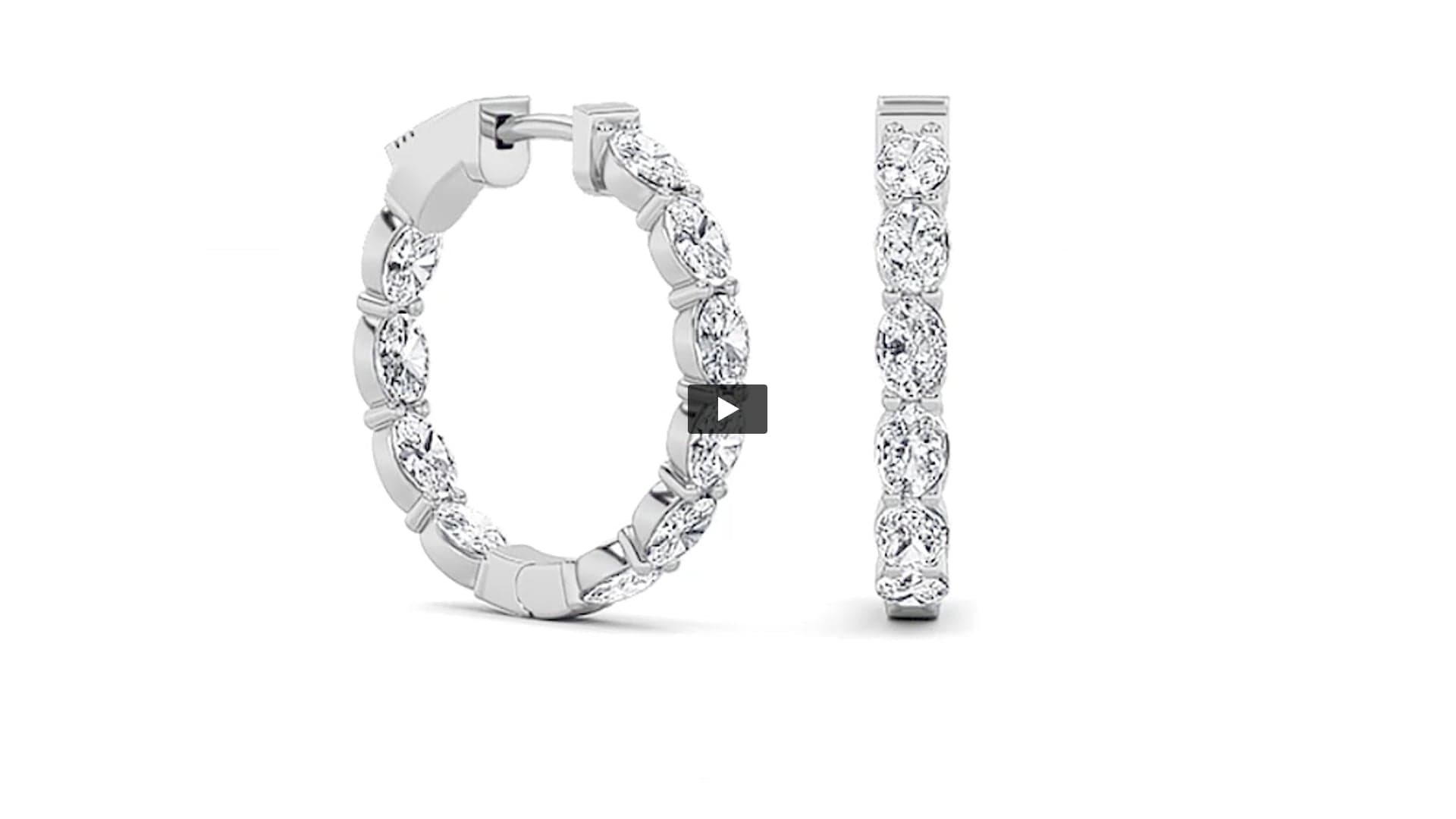 Oval Lab Diamond Earrings product-video preview