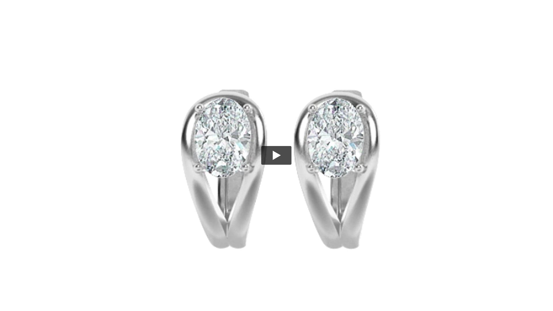 Oval Lab Diamond Fashion Earrings · Design 0186 product-video preview