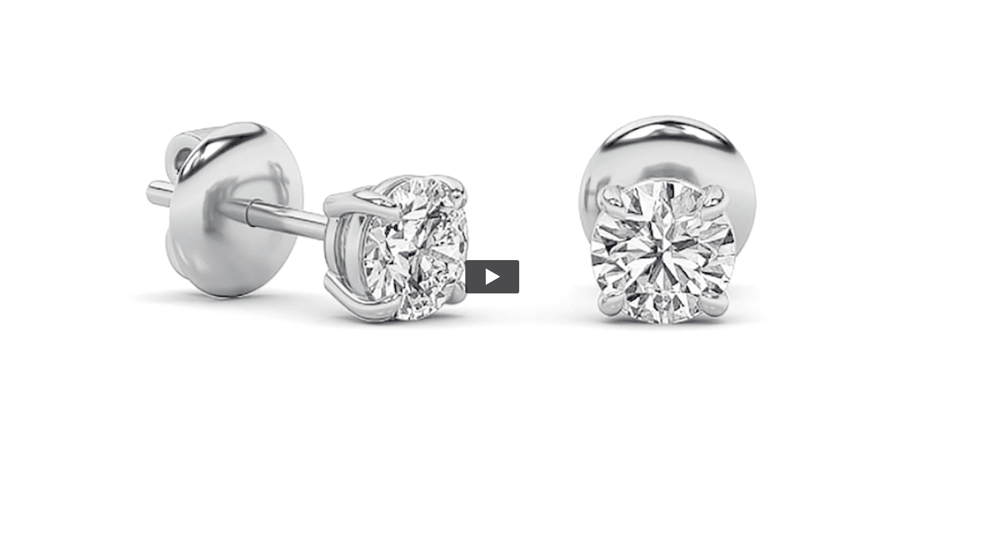 Round Lab Diamond Earrings · Design 0206 product-video preview