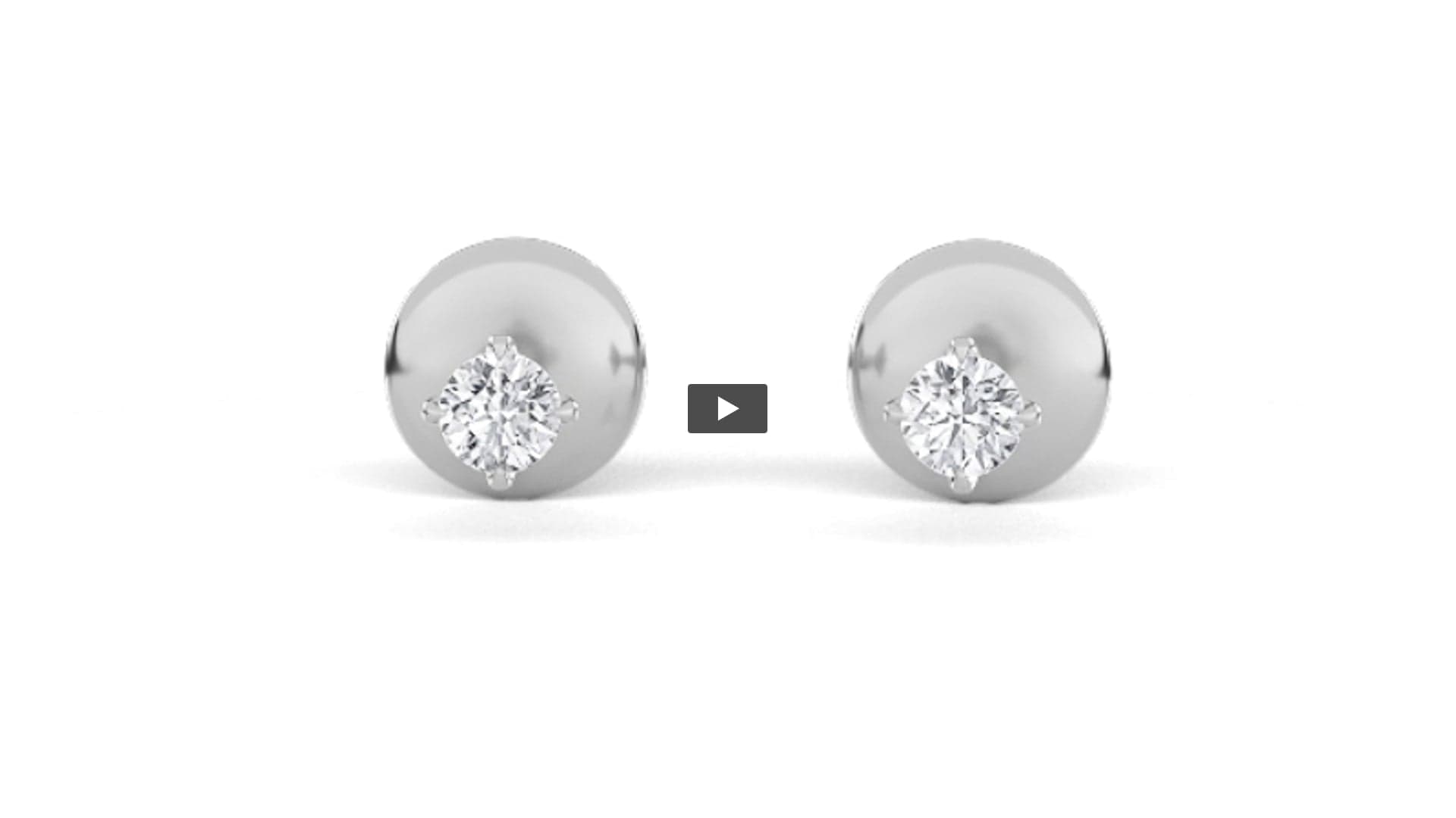 Round Lab Diamond Stud Earrings · Design 1554 product-video preview