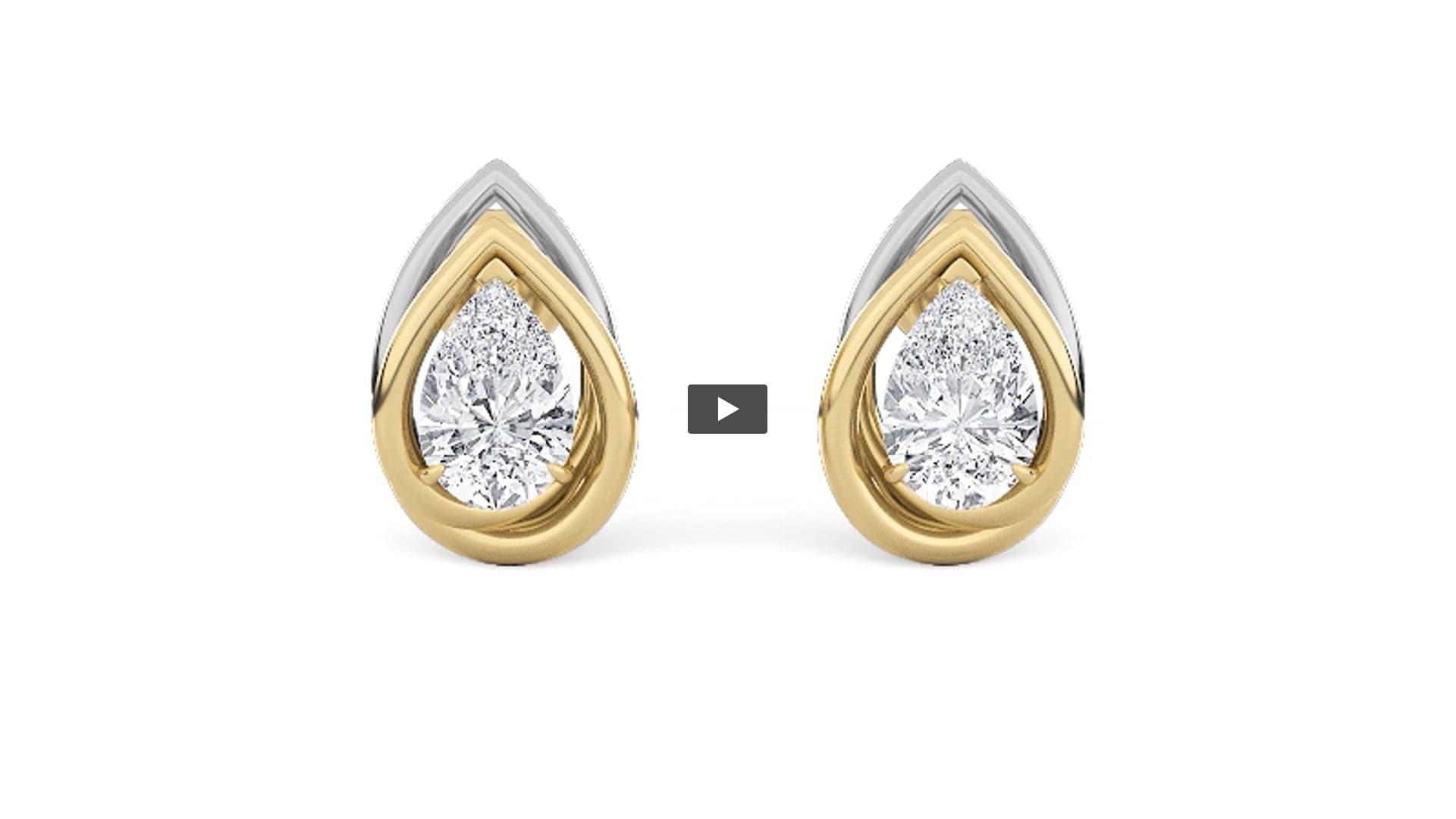 Pear Lab Diamond Knot Earrings product-video preview