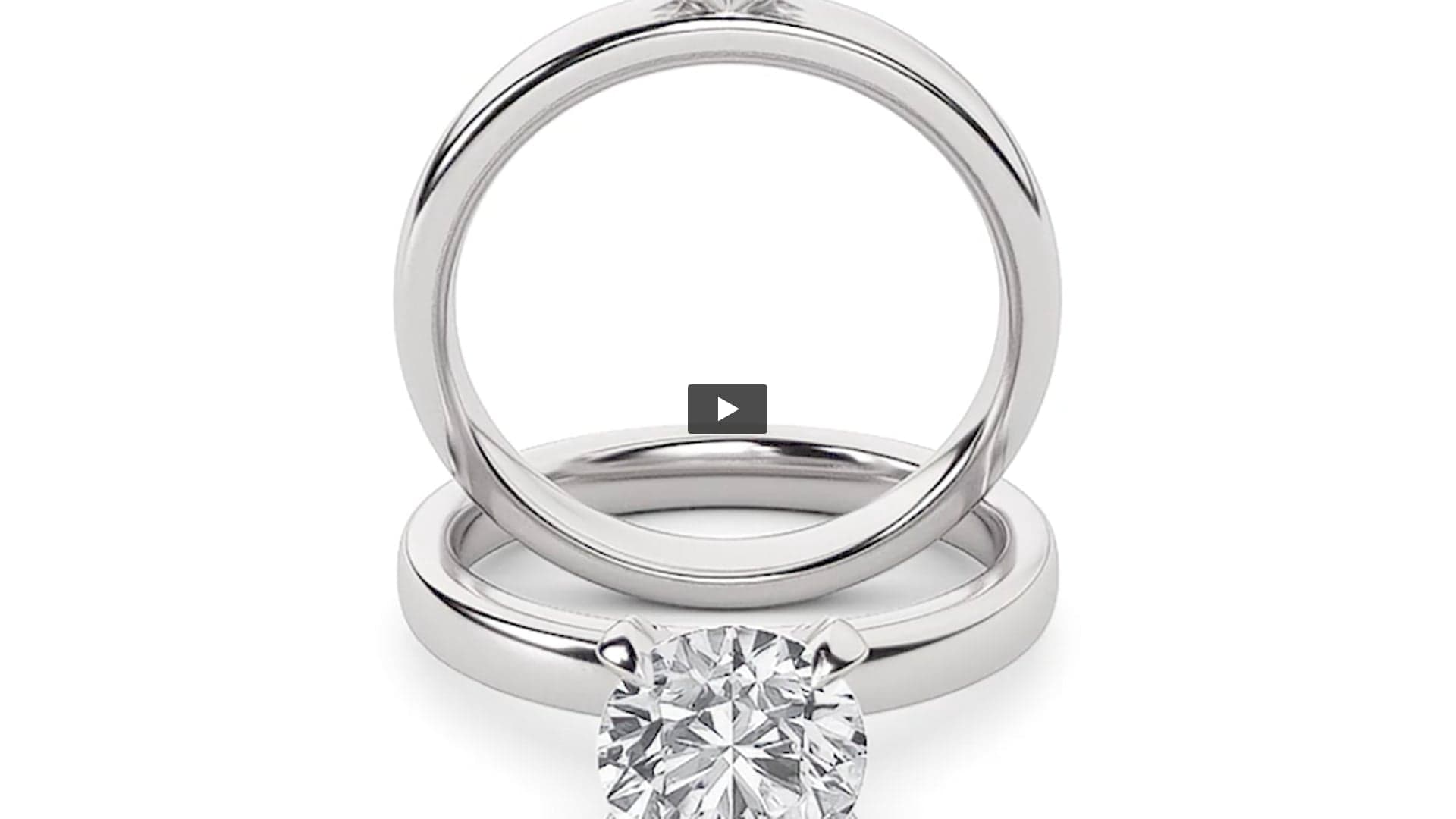 Round Lab Diamond Hidden Halo Petite Shank Ring product-video preview