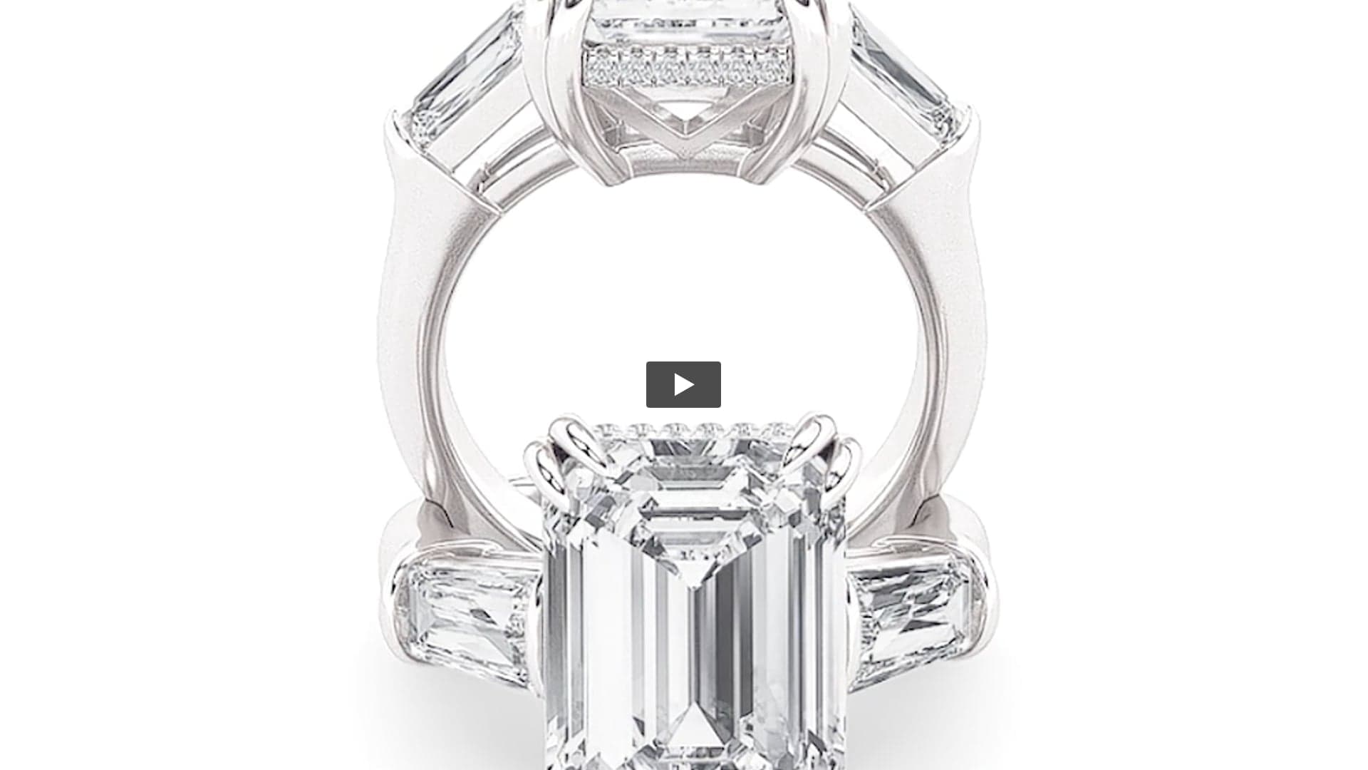 Emerald Lab Diamond Bold Statement Accented Ring · Design 0848 product-video preview