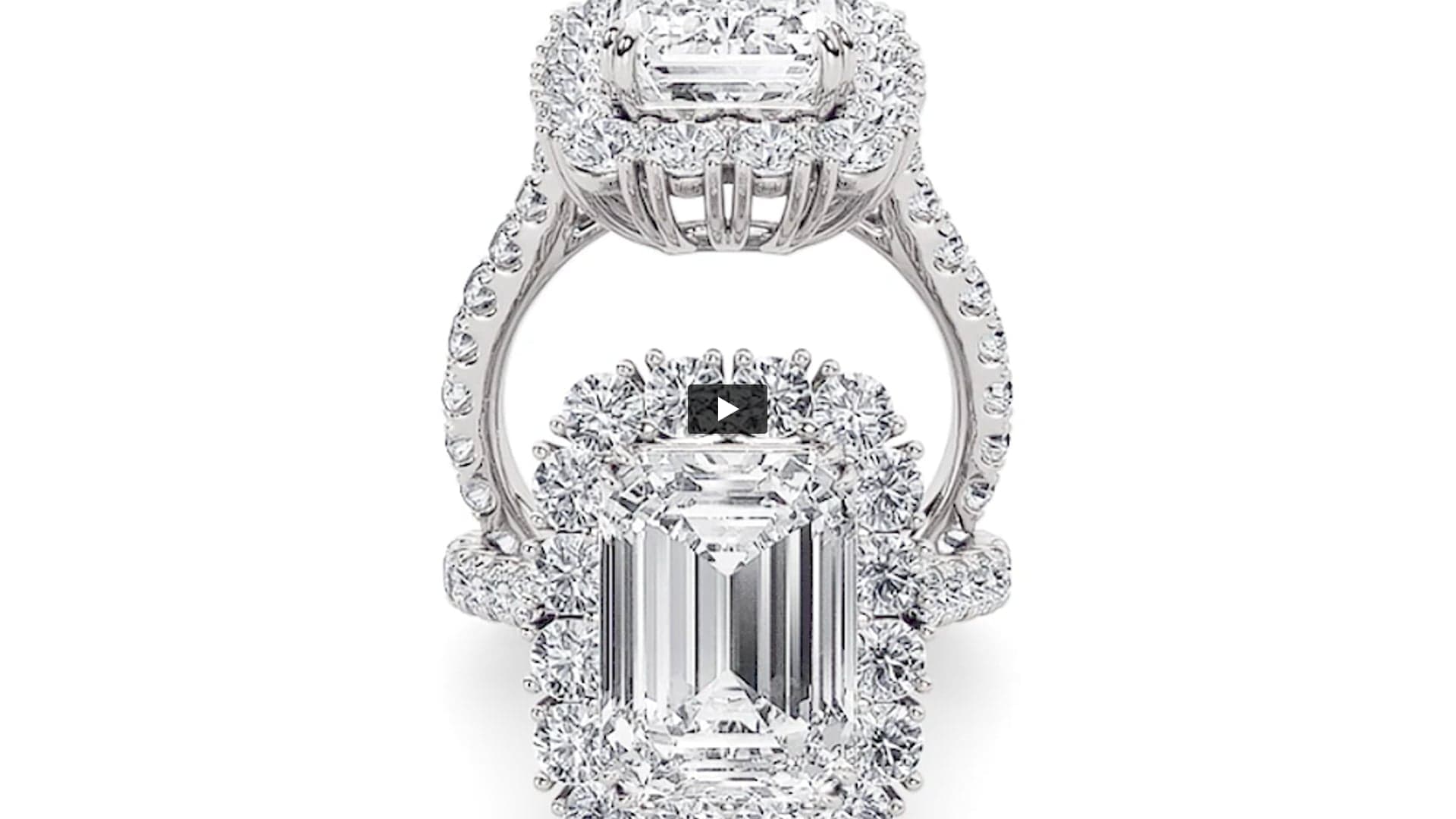 Emerald Lab Diamond Bold Statement Accented Ring · Design 0849 product-video preview