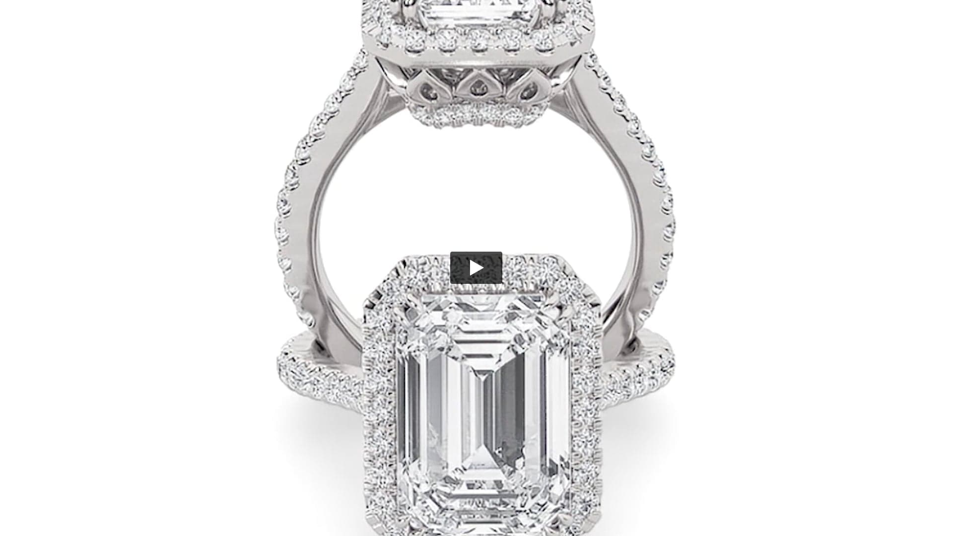 Radiant Lab Diamond Bold Accented Engagement Ring · Design 0856 product-video preview