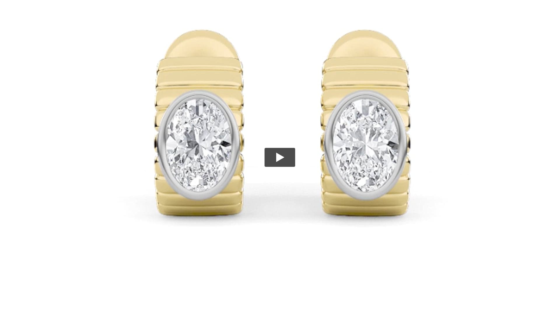 Oval Lab Diamond Fashion Earrings · Design 1627 product-video preview
