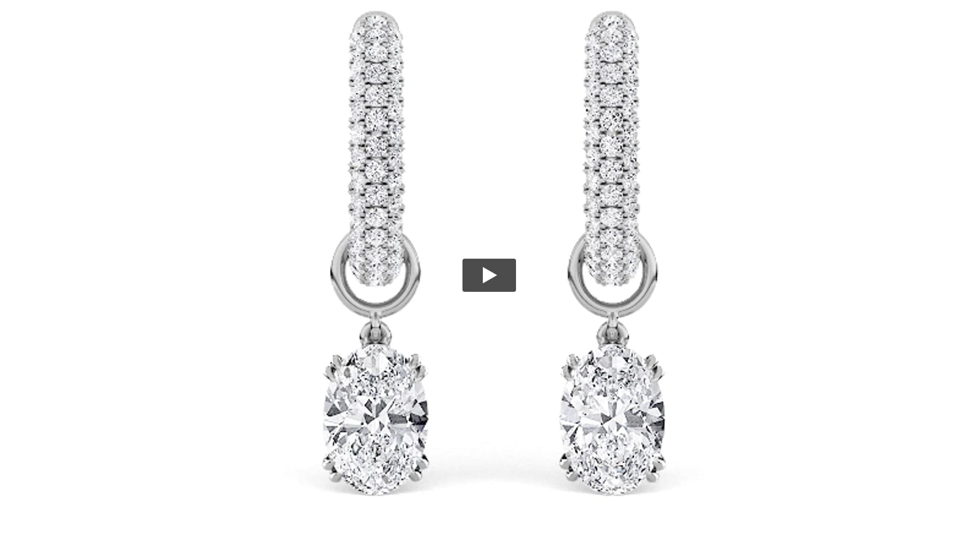 Oval Lab Diamond DangleEarrings Earrings · Design 1901 product-video preview