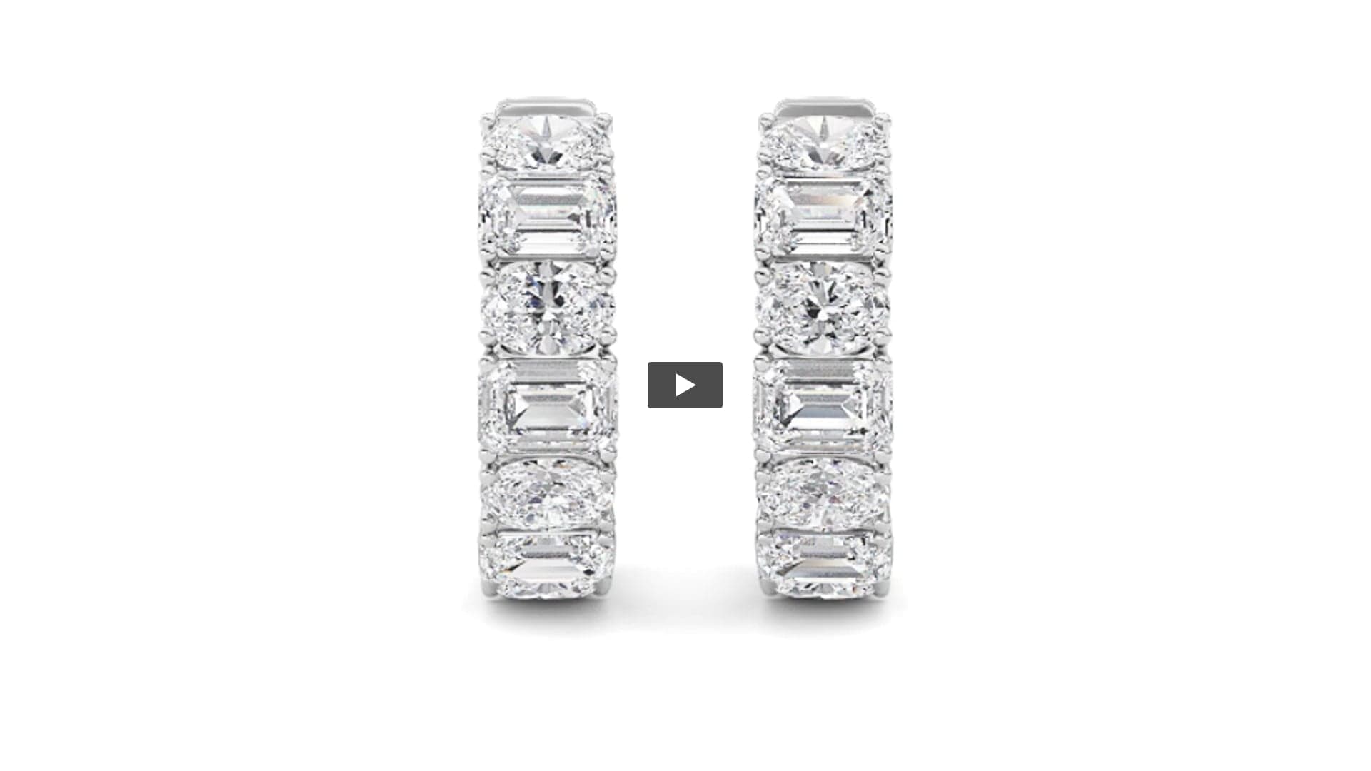Emerald Lab DiamondInside Out Hoop Lab Diamond Earrings · Design 2011 product-video preview