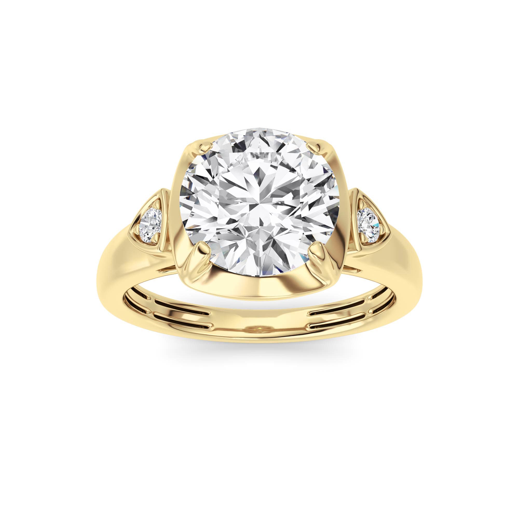 Lab Diamond Fine Ring — 2 ct total weight in 14k yellow gold · product view 6