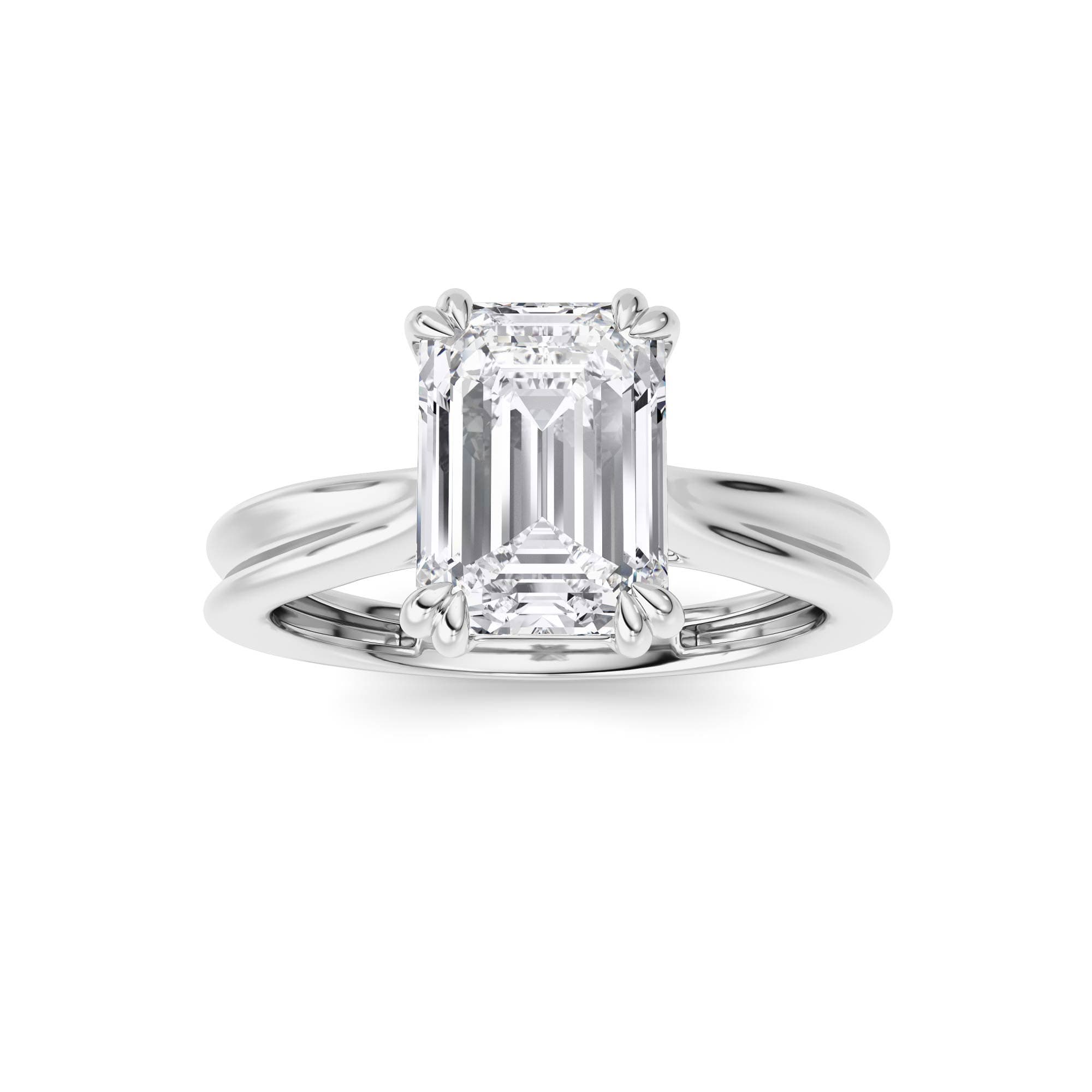 Lab Diamond Fine Ring — 2 ct total weight in 14k white gold · product view 1