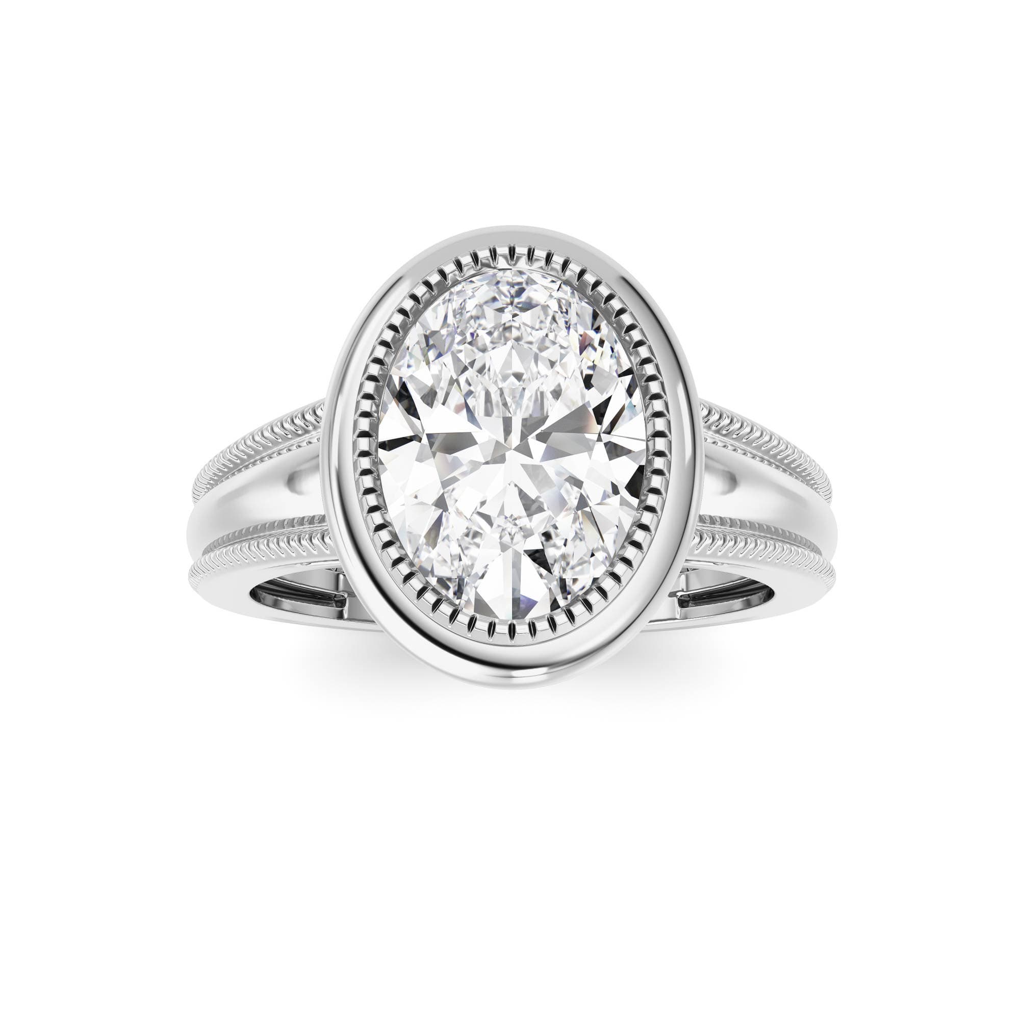 Lab Diamond Fine Ring — 2 ct total weight in 14k white gold · product view 1