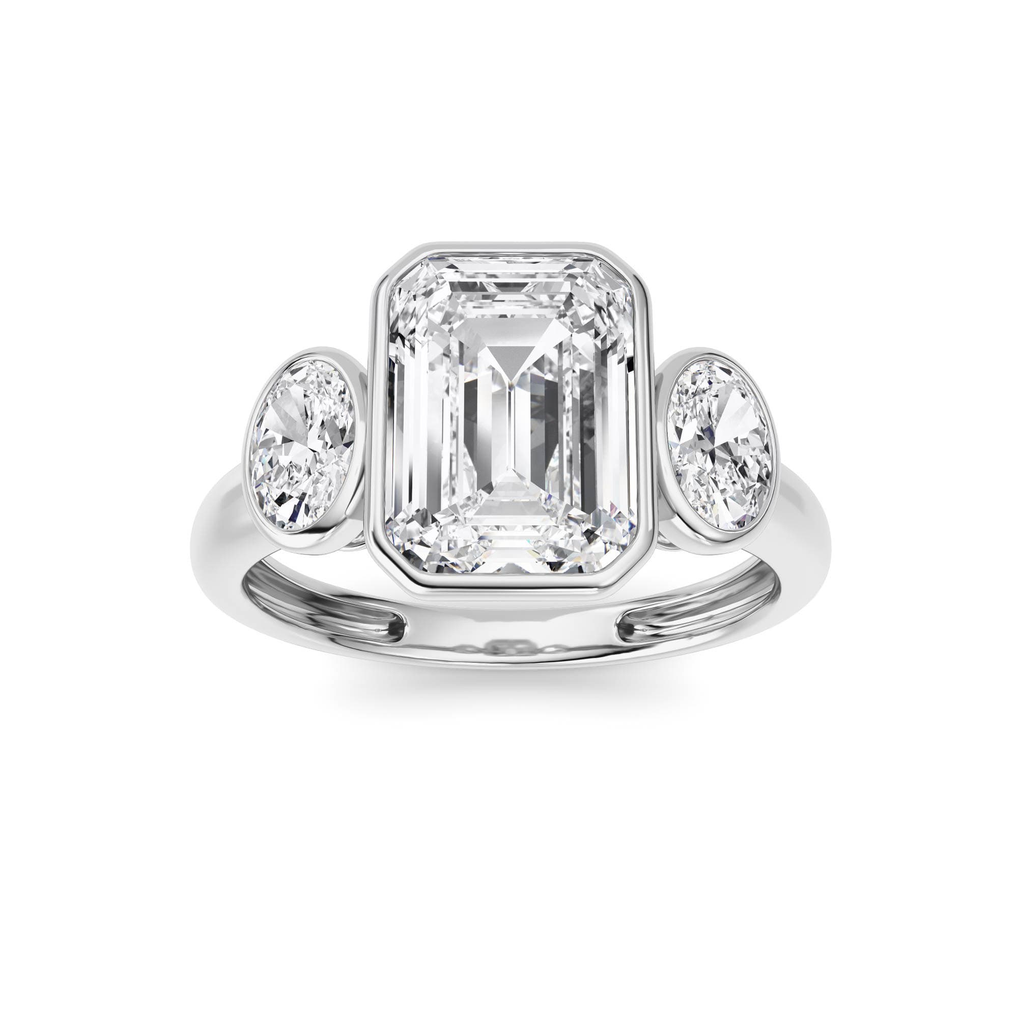 Lab Diamond Fine Ring — 3 ct total weight in 14k white gold · product view 1