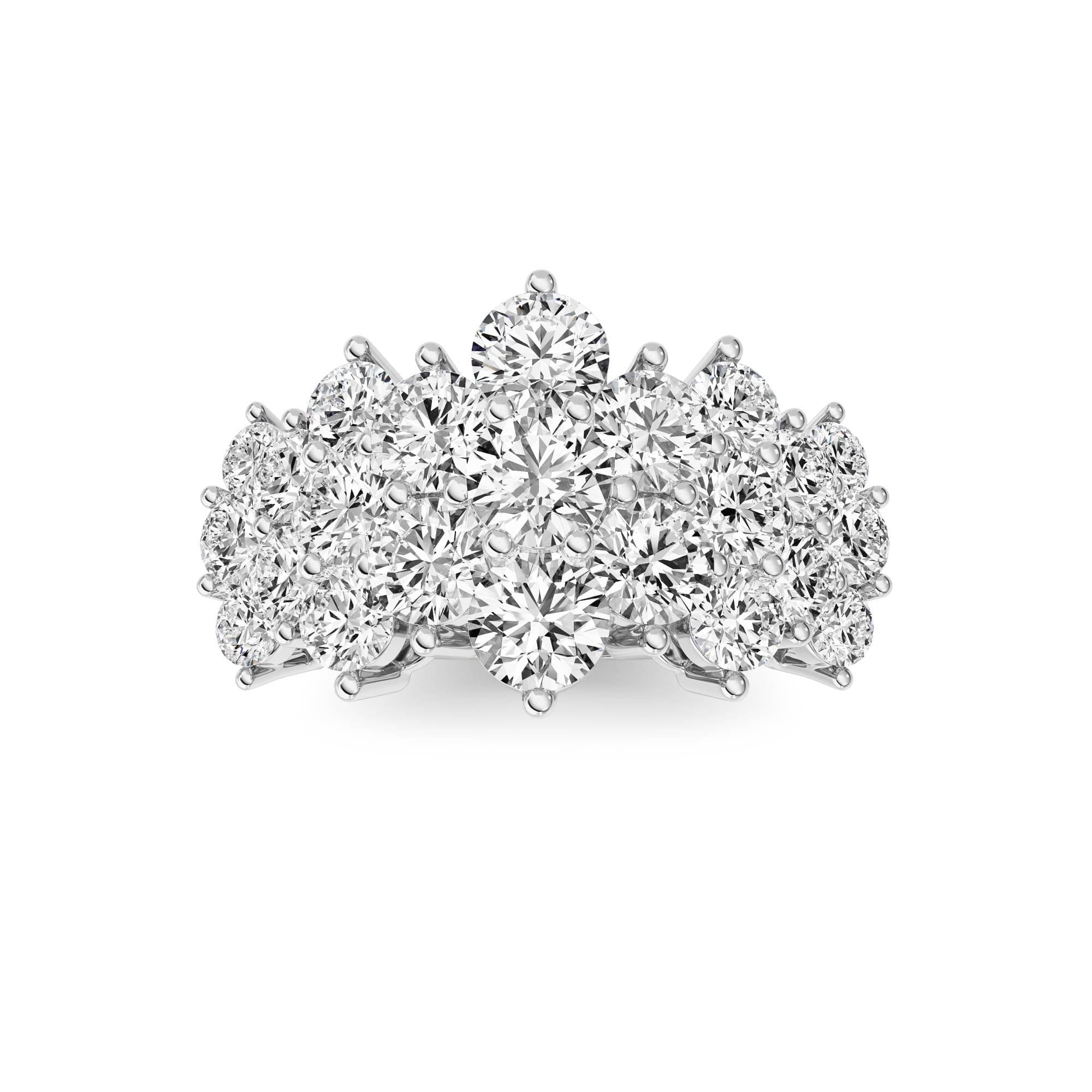 Lab Diamond Fine Ring — 3 ct total weight in 14k white gold · product view 1