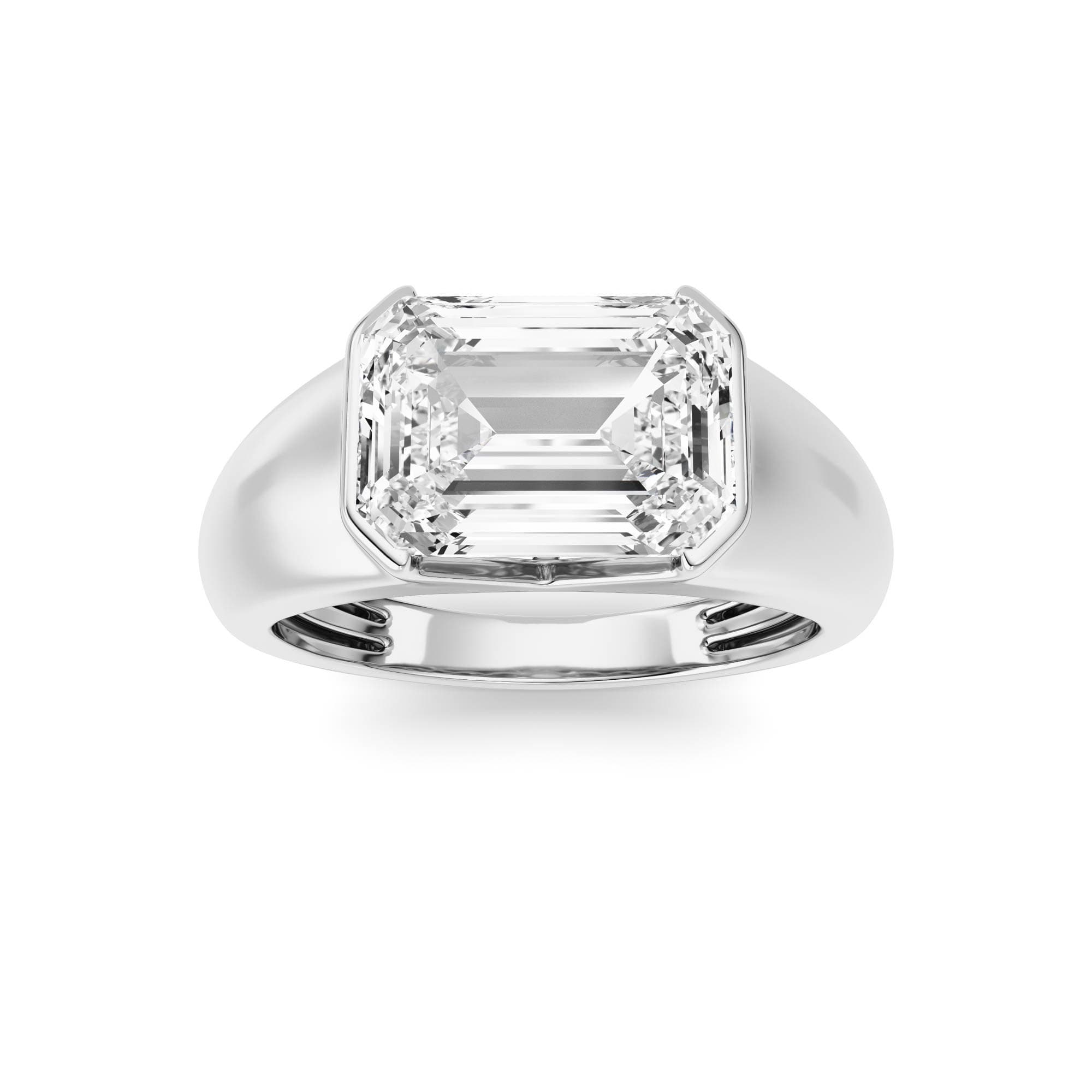 Lab Diamond Fine Ring — 3 ct total weight in 14k white gold · product view 1