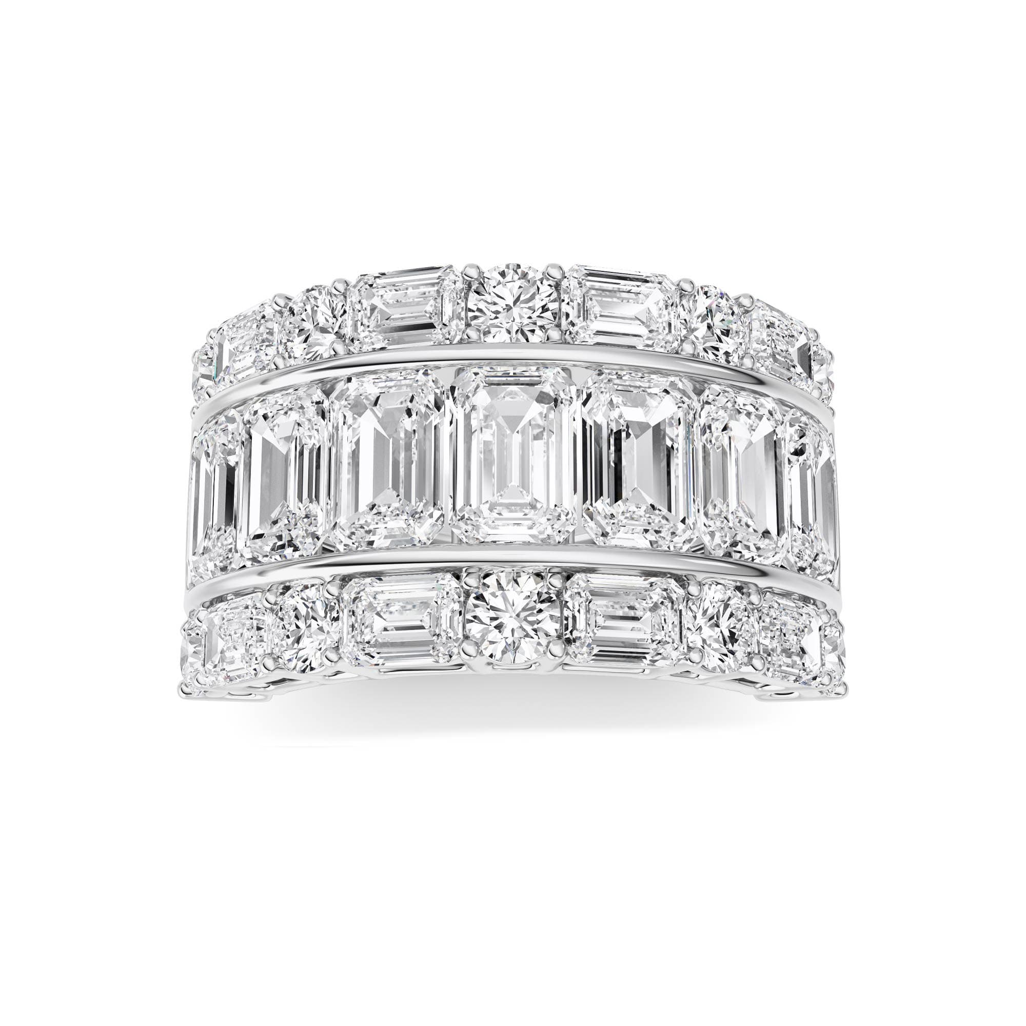 Lab Diamond Fine Ring — 7 ct total weight in 14k white gold · product view 1