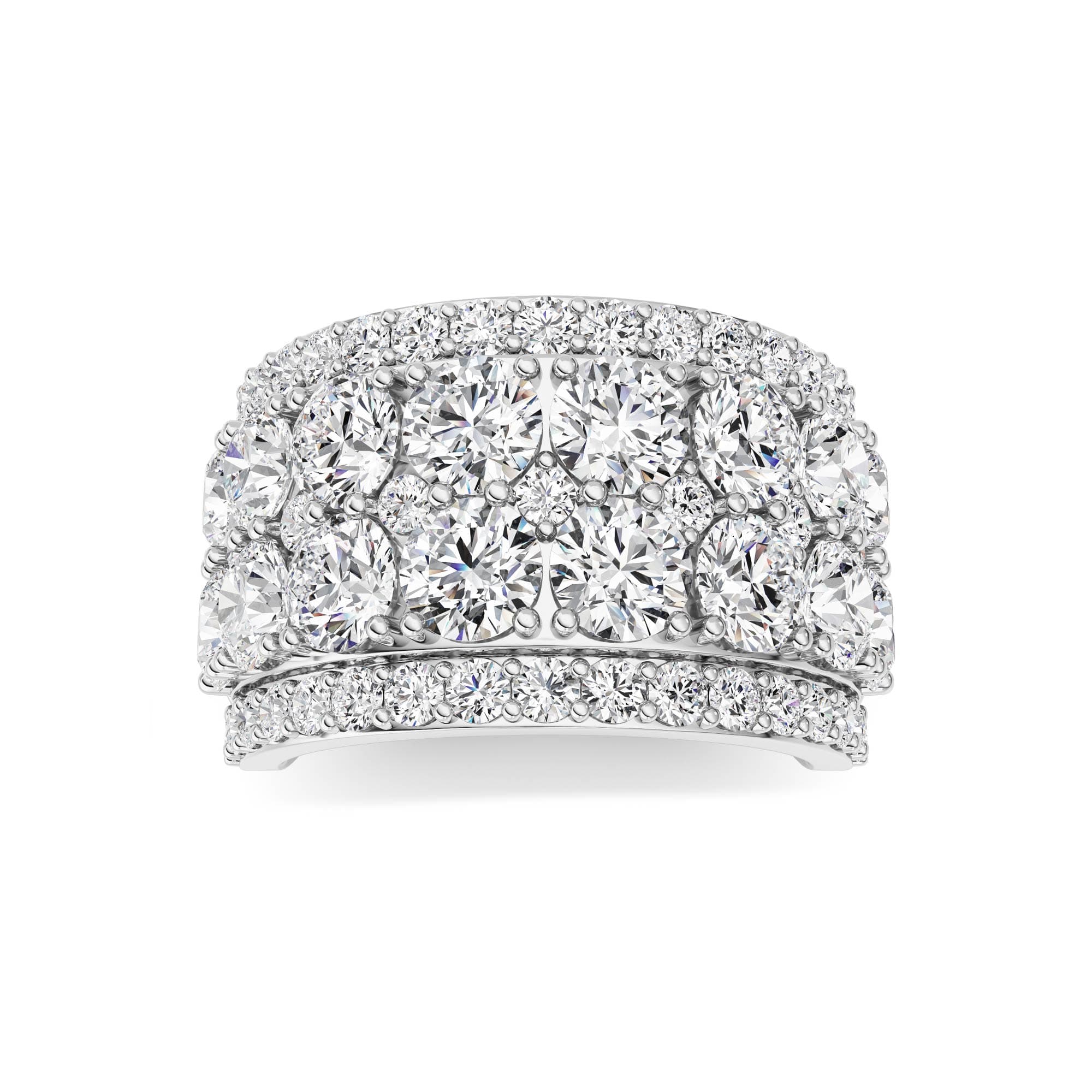 Lab Diamond Fine Ring — 5 ct total weight in 14k white gold · product view 1