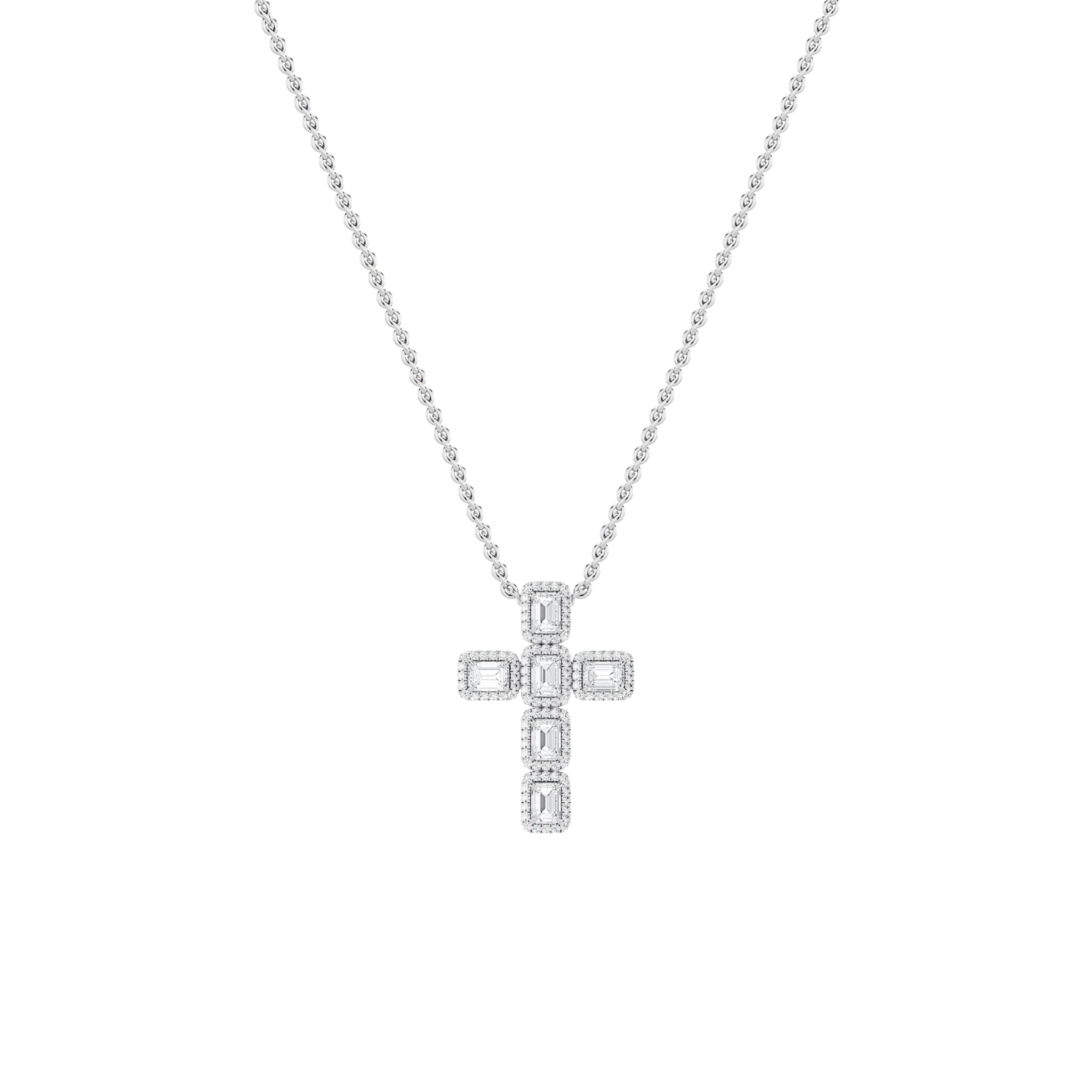 Configuration shown: 14K White Gold, 3.0000 ct total diamond weight.