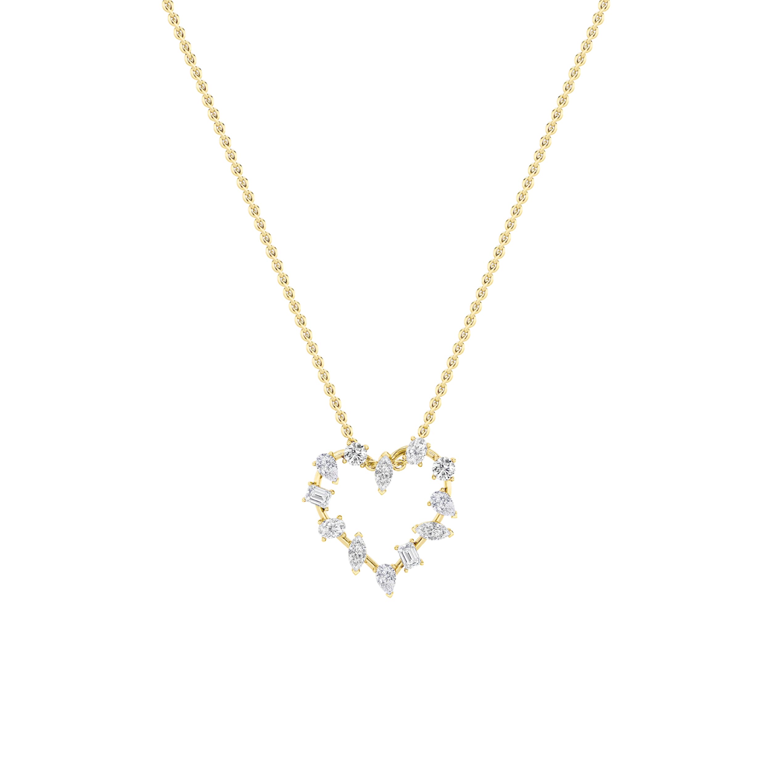 Configuration shown: 14K Yellow Gold, 2.5000 ct total diamond weight.