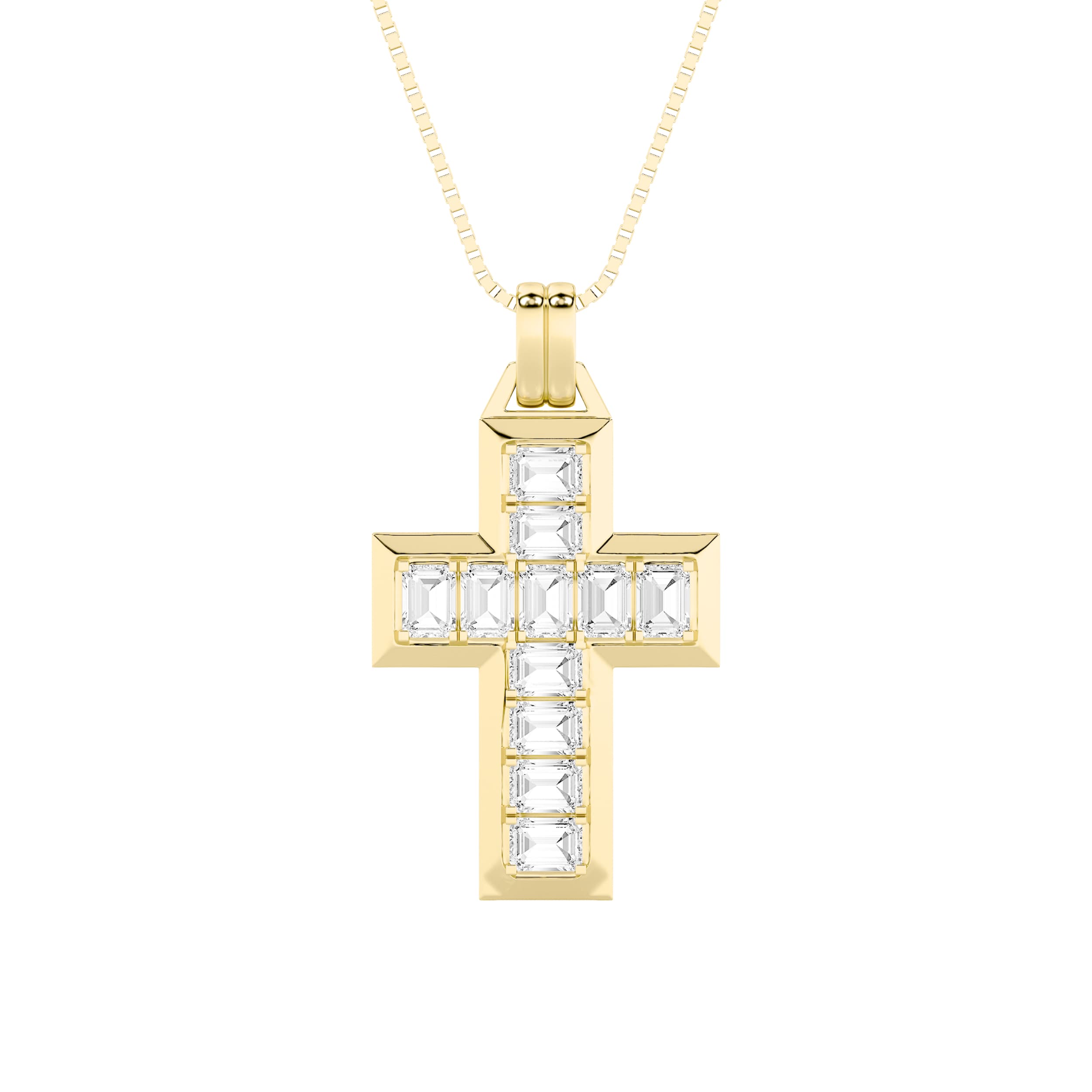 Configuration shown: 14K Yellow Gold, 3.0000 ct total diamond weight.