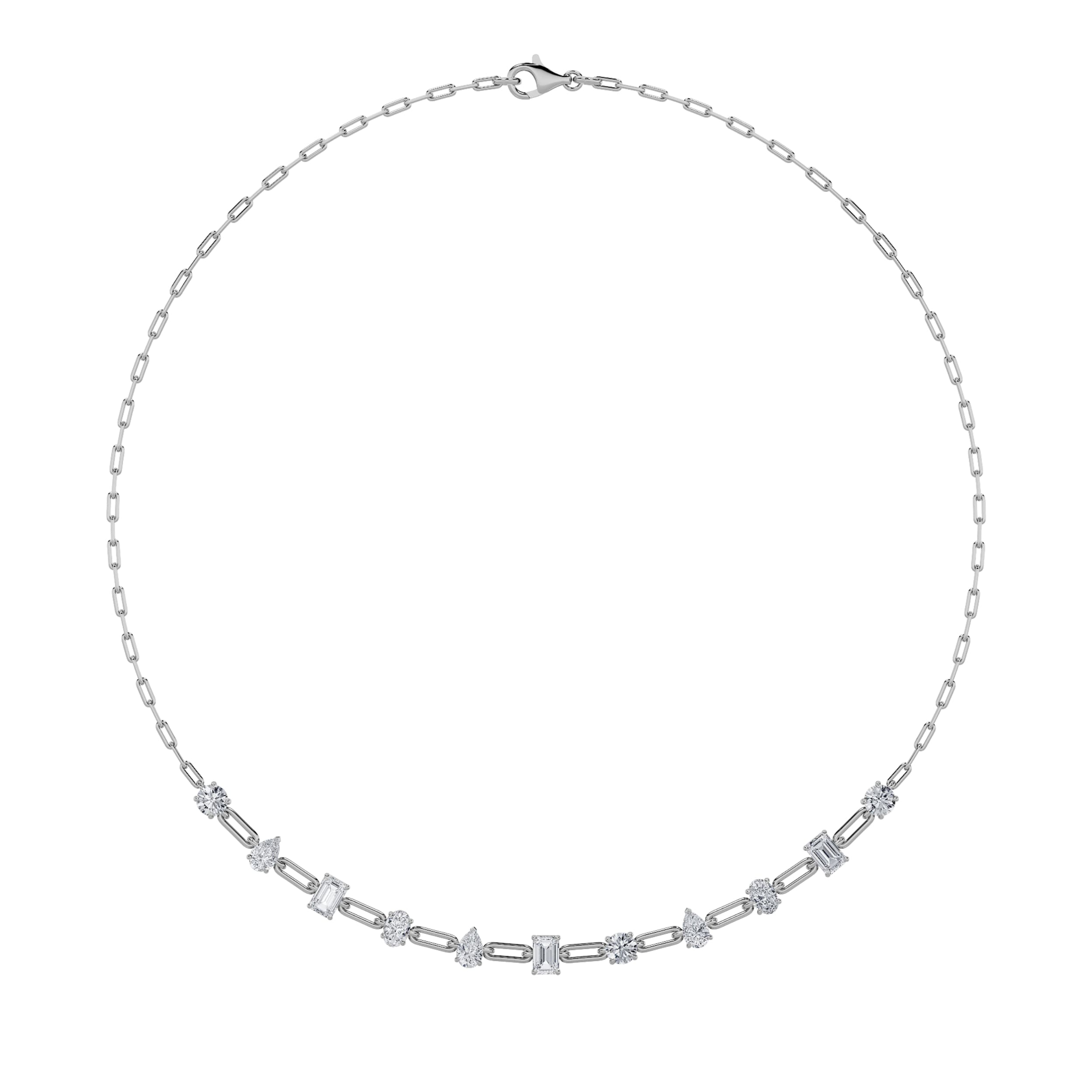 Configuration shown: 14K White Gold, 4.0000 ct total diamond weight.