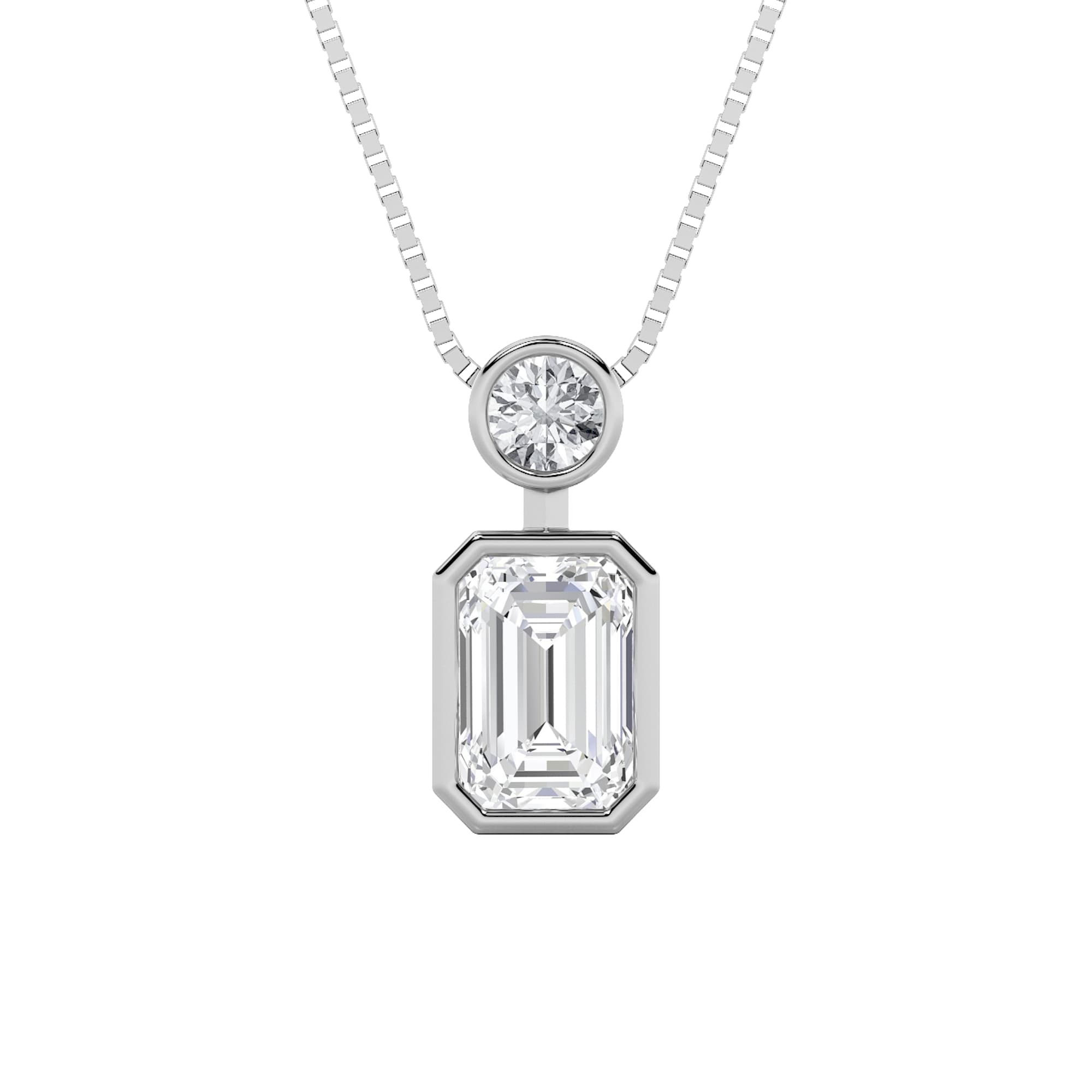 Configuration shown: 14K White Gold, 1.0000 ct total diamond weight.