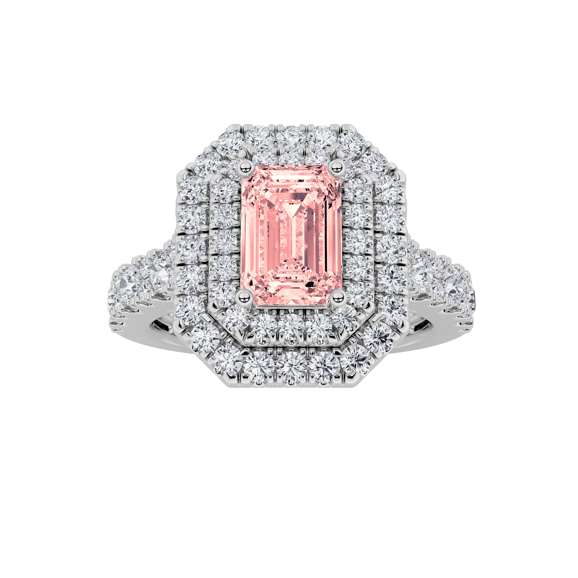 Configuration shown: 14K White Gold, 2.0000 ct total diamond weight.