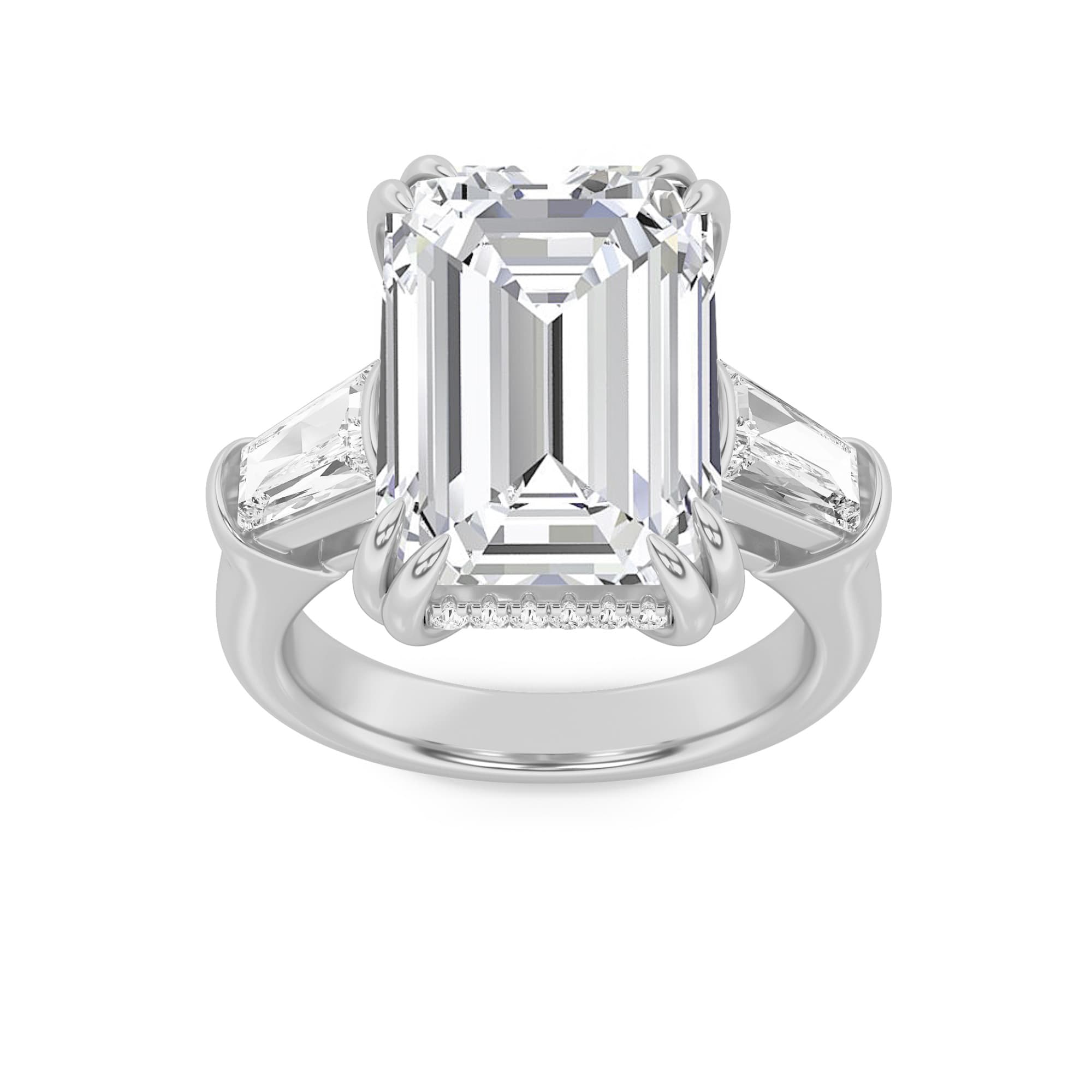 Configuration shown: 14K White Gold, 9.0000 ct total diamond weight.