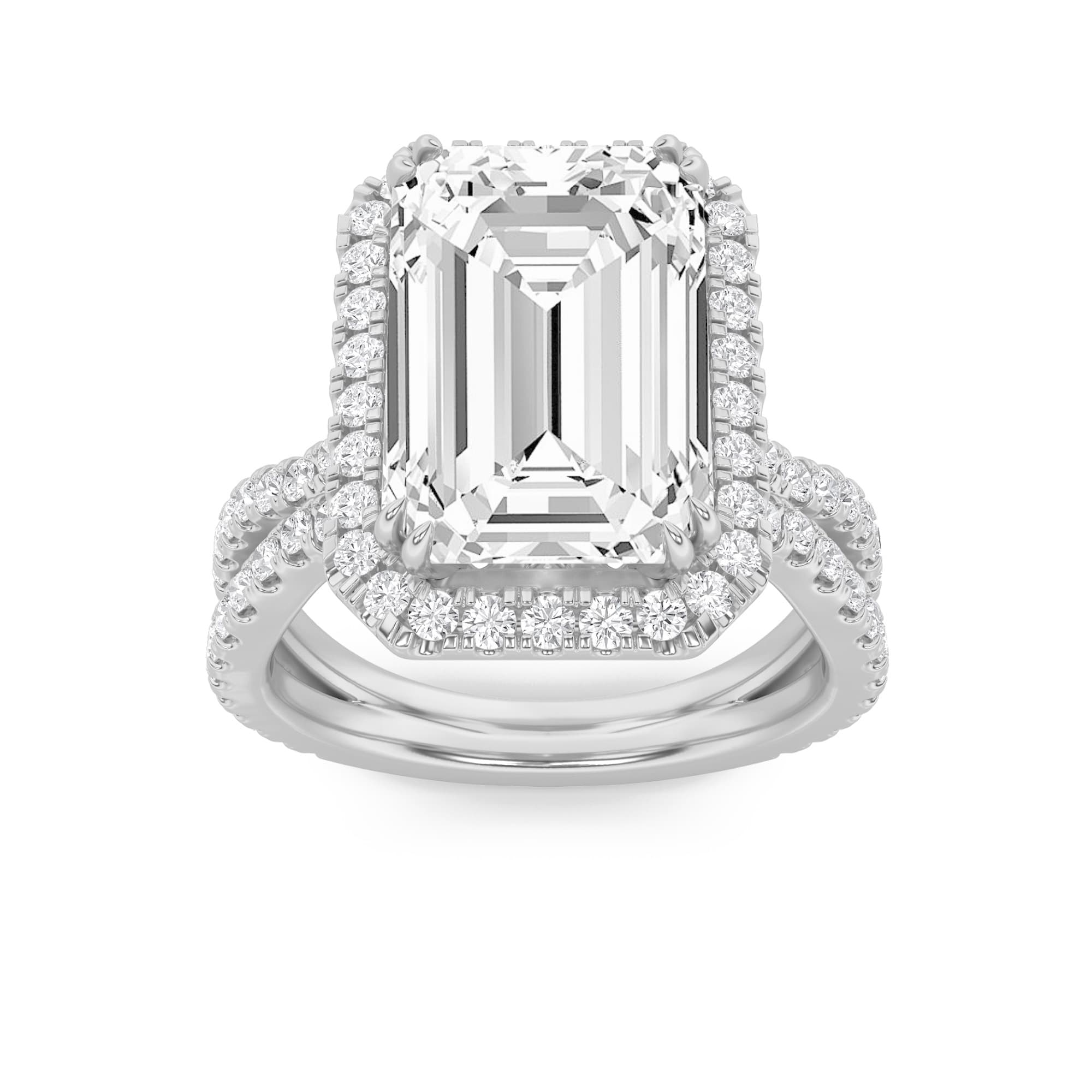 Configuration shown: 14K White Gold, 8.0000 ct total diamond weight.