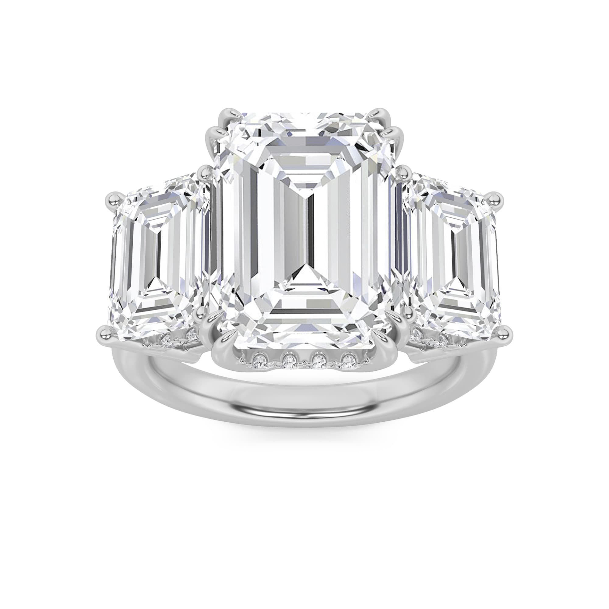 Configuration shown: 14K White Gold, 8.2500 ct total diamond weight.
