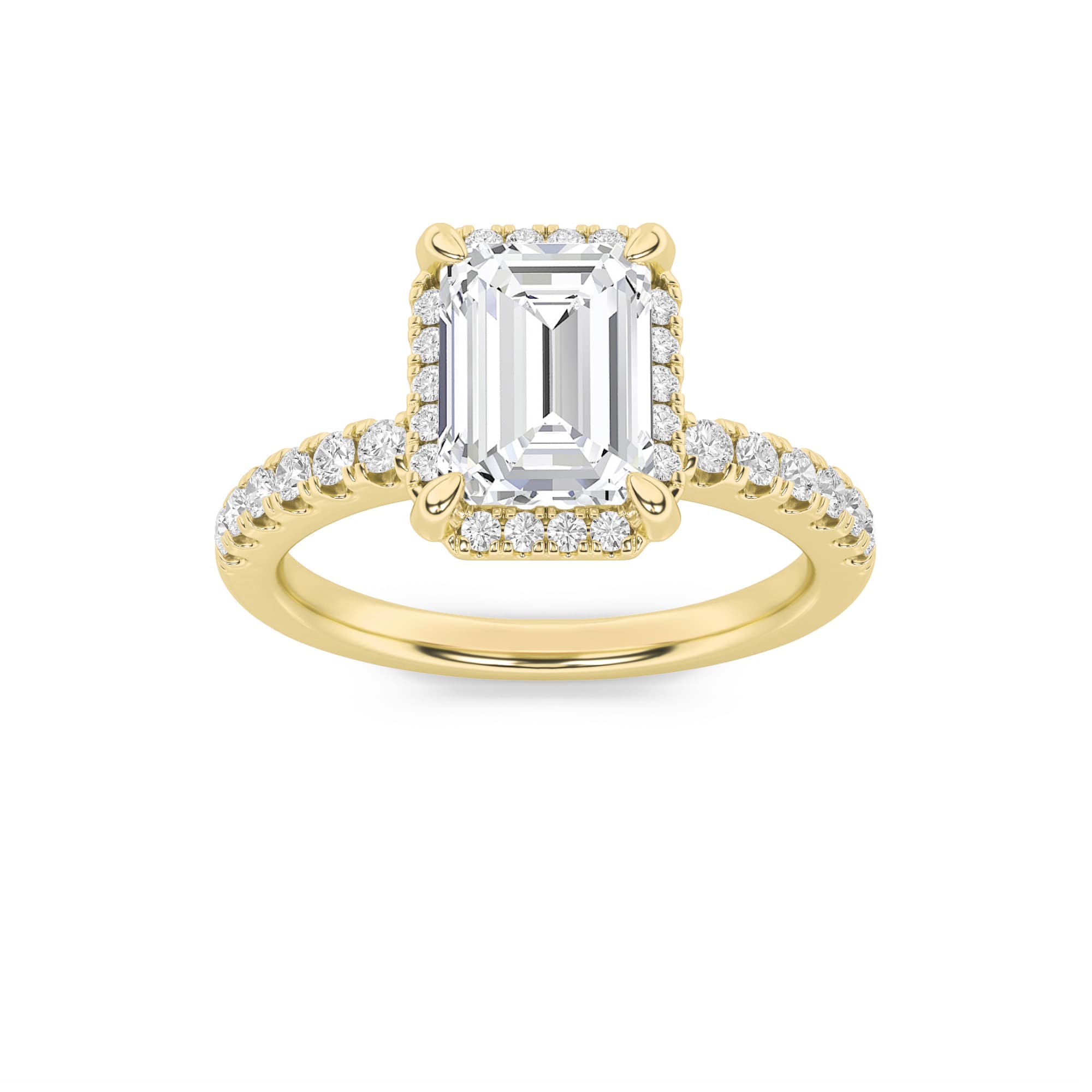 Configuration shown: 14K Yellow Gold, 2.0000 ct total diamond weight.
