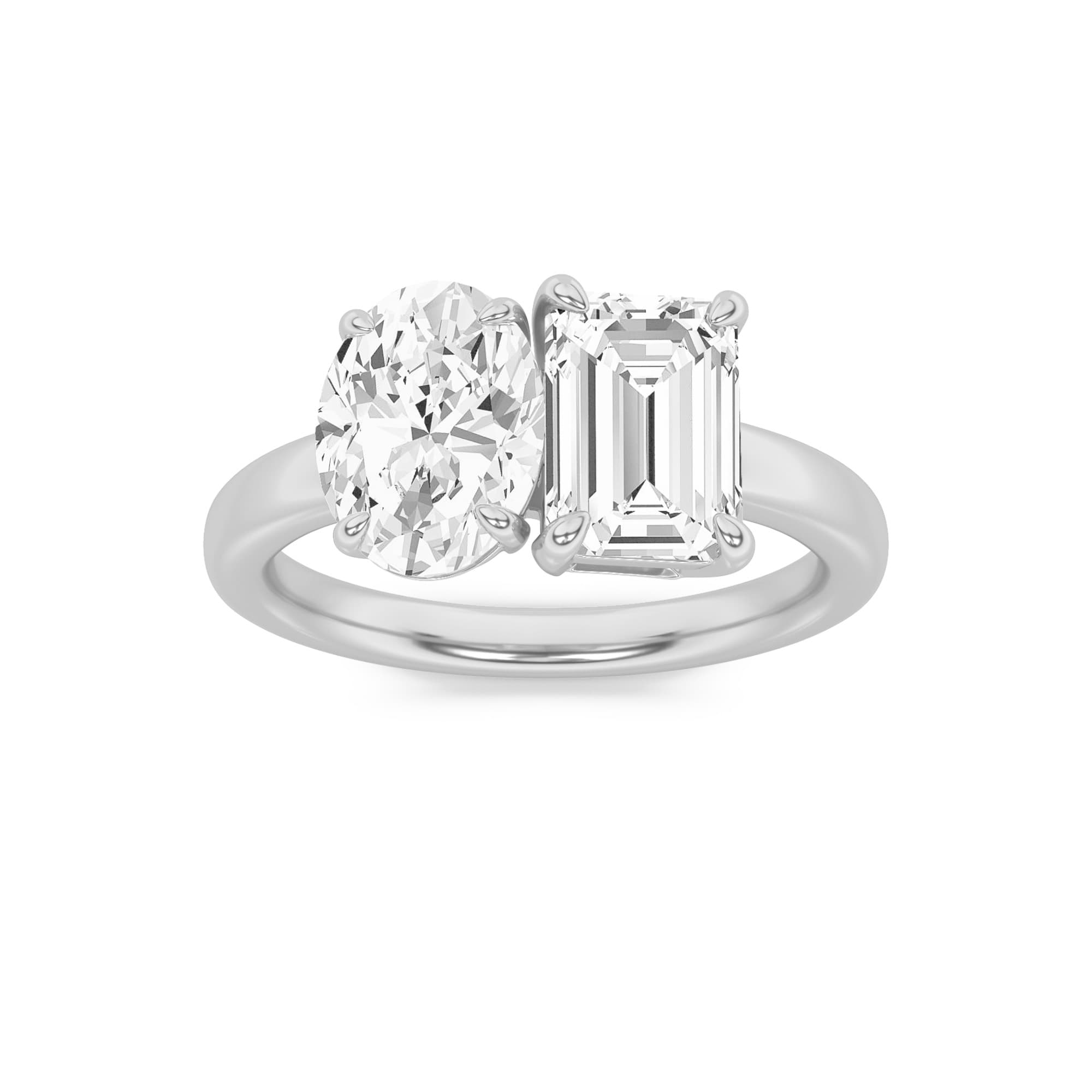 Configuration shown: 14K White Gold, 3.0000 ct total diamond weight.