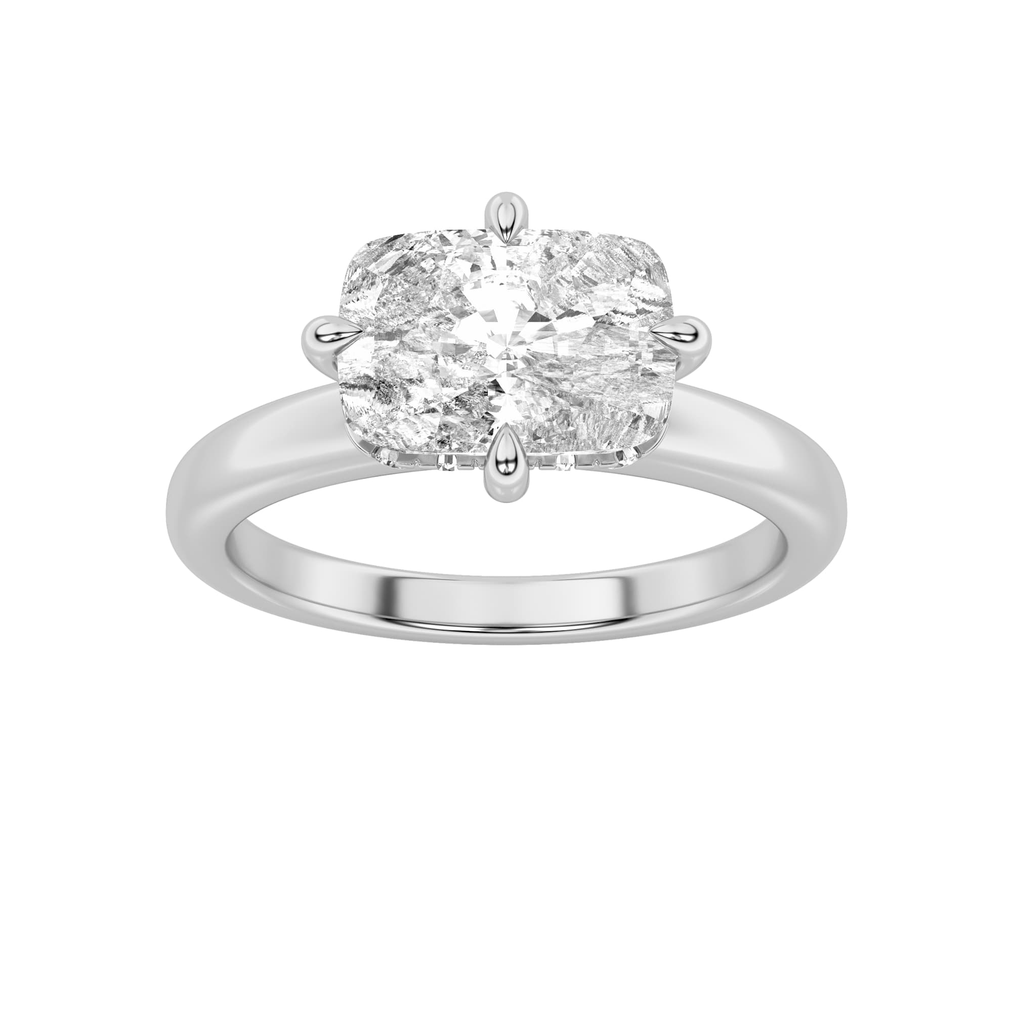 Configuration shown: 14K White Gold, 1.5000 ct total diamond weight.