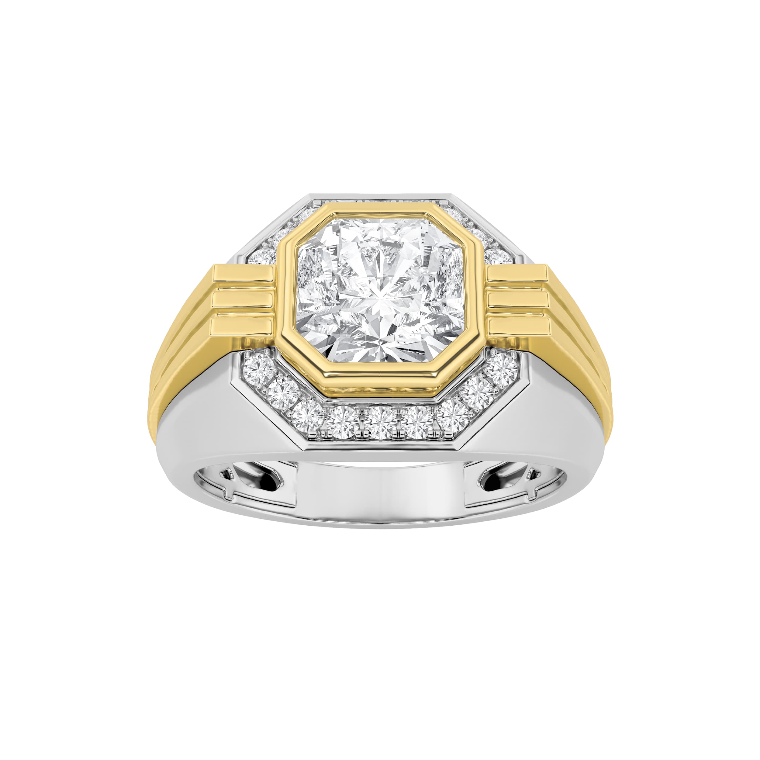 Configuration shown: 14K White Gold, 3.0000 ct total diamond weight.
