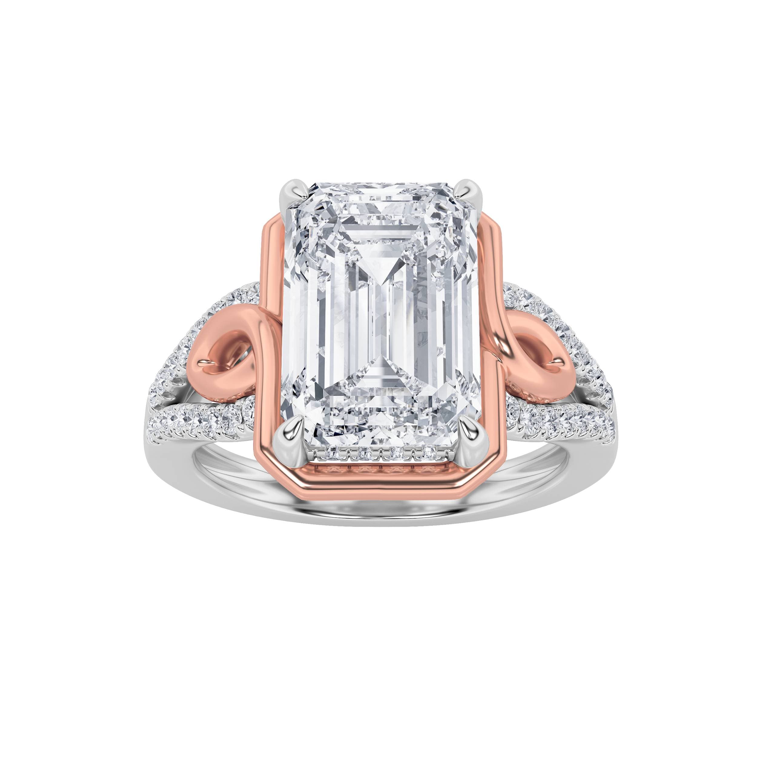 Configuration shown: 14K White Gold, 4.2500 ct total diamond weight.