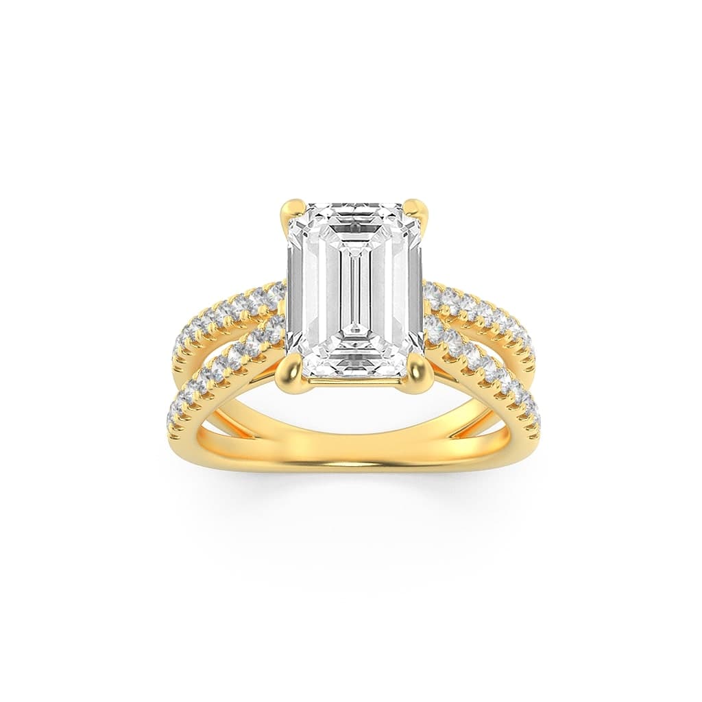 Configuration shown: 14K Yellow Gold, 2.0000 ct total diamond weight.