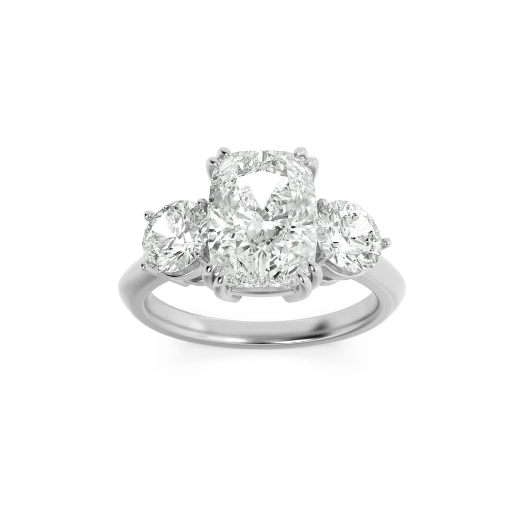 Configuration shown: 14K White Gold, 3.0000 ct total diamond weight.