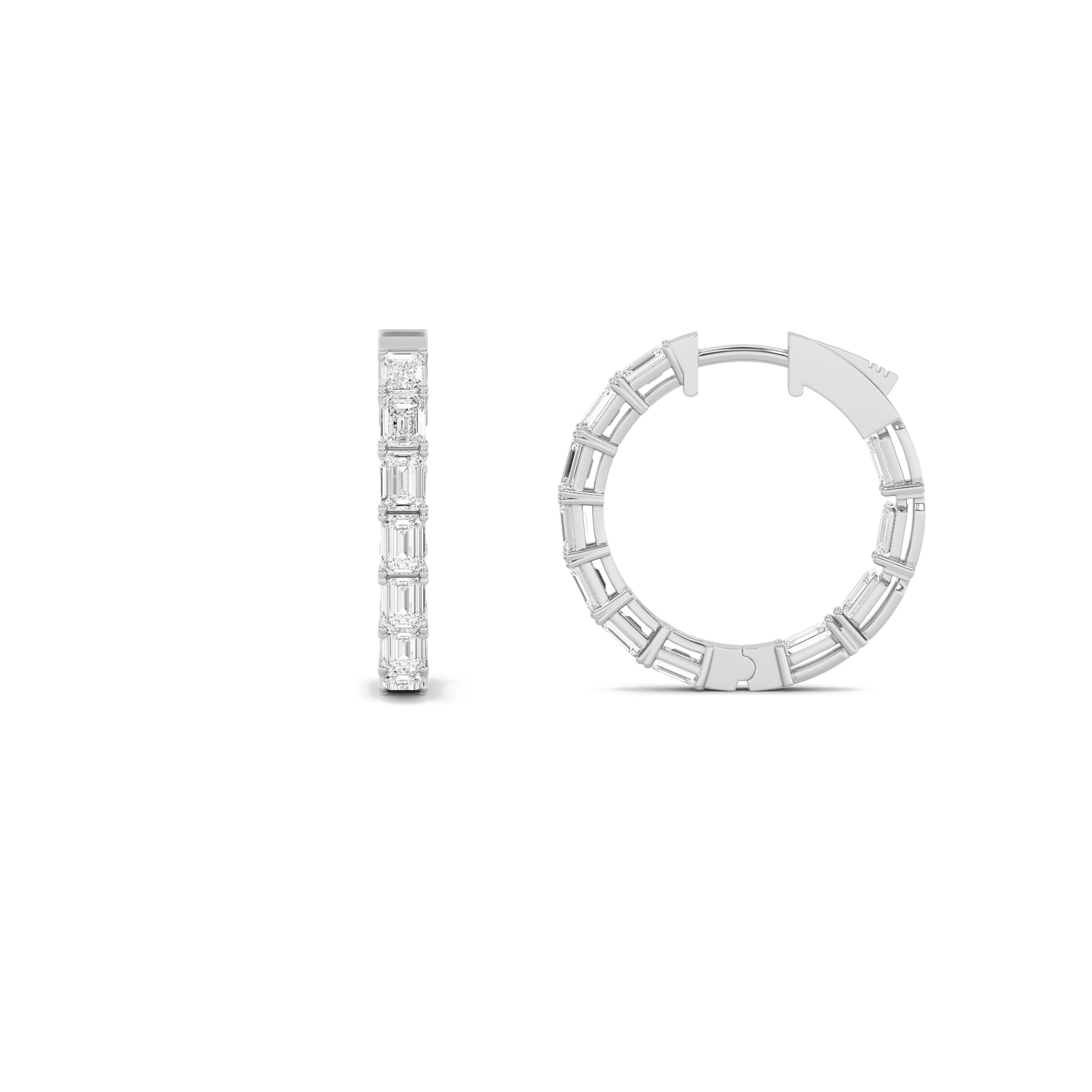 Configuration shown: 14K White Gold, 3.5000 ct total diamond weight.