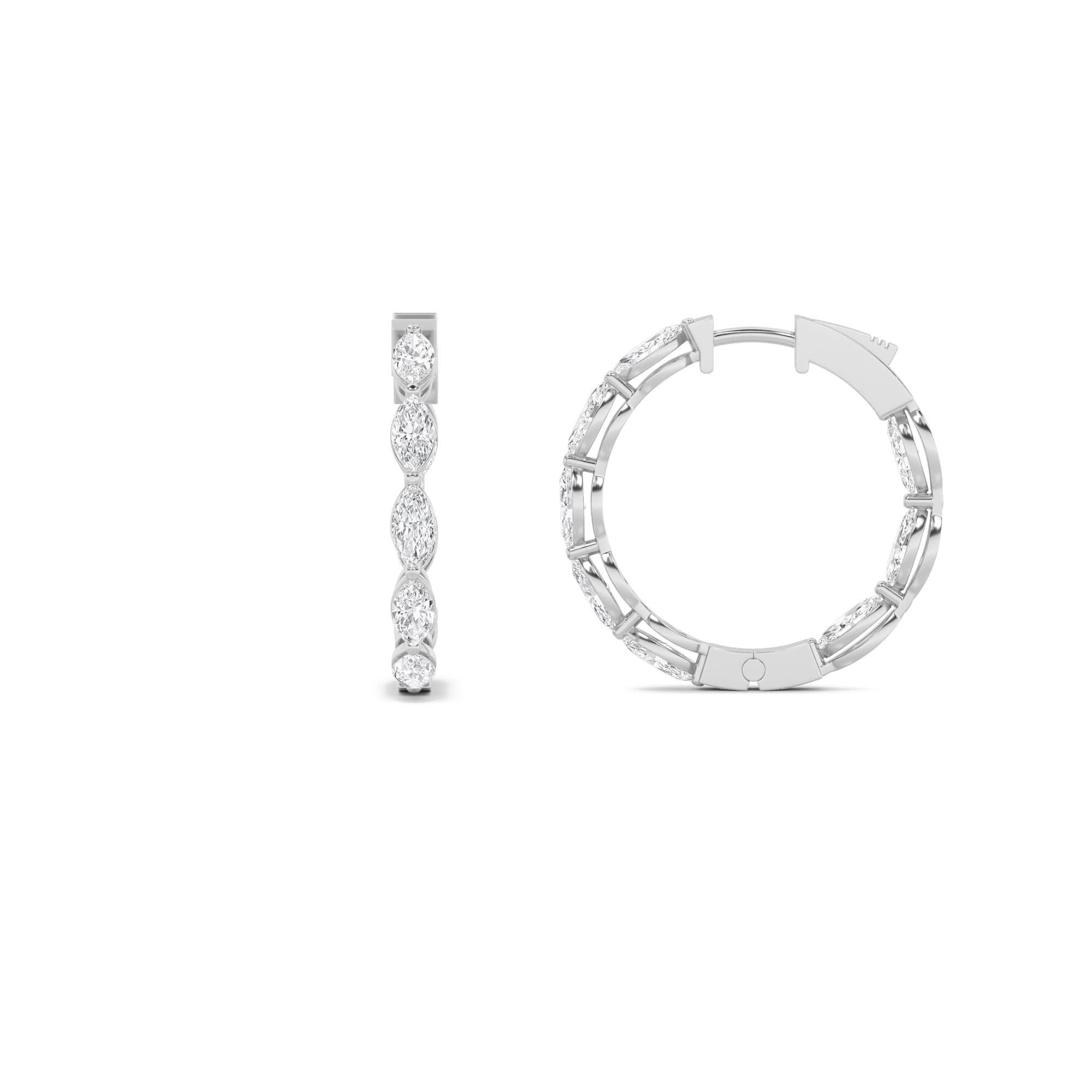 Configuration shown: 14K White Gold, 3.0000 ct total diamond weight.