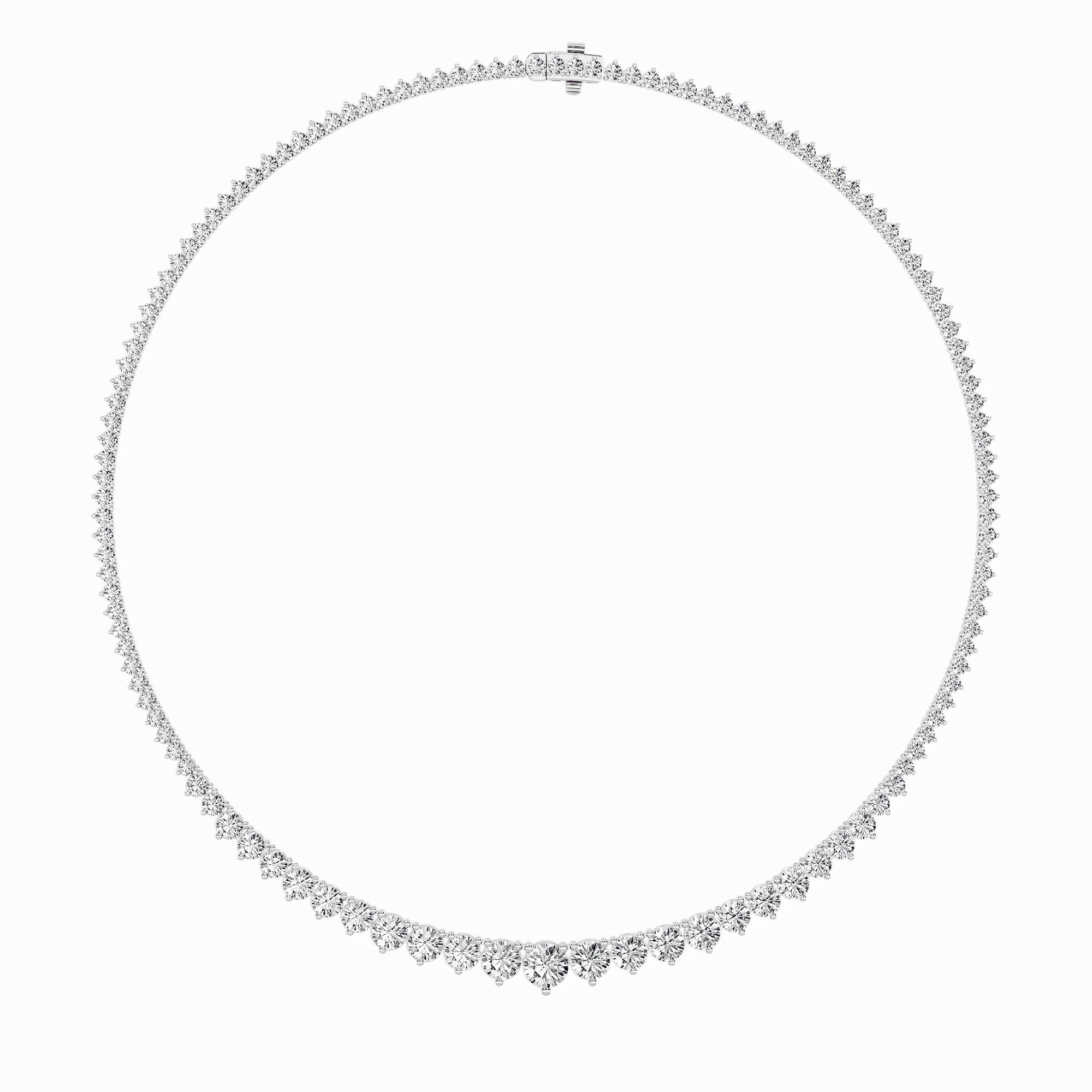 Configuration shown: 14K White Gold, 10.0000 ct total diamond weight.