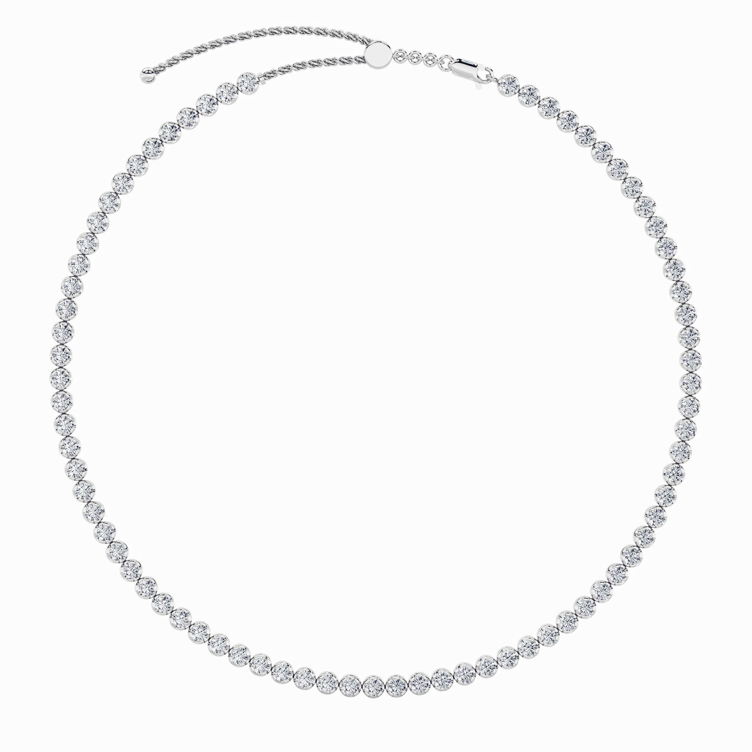 Configuration shown: 14K White Gold, 11.0000 ct total diamond weight.