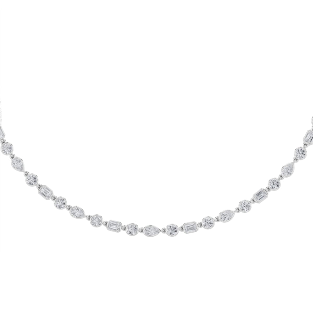 Configuration shown: 14K White Gold, 10.0000 ct total diamond weight.