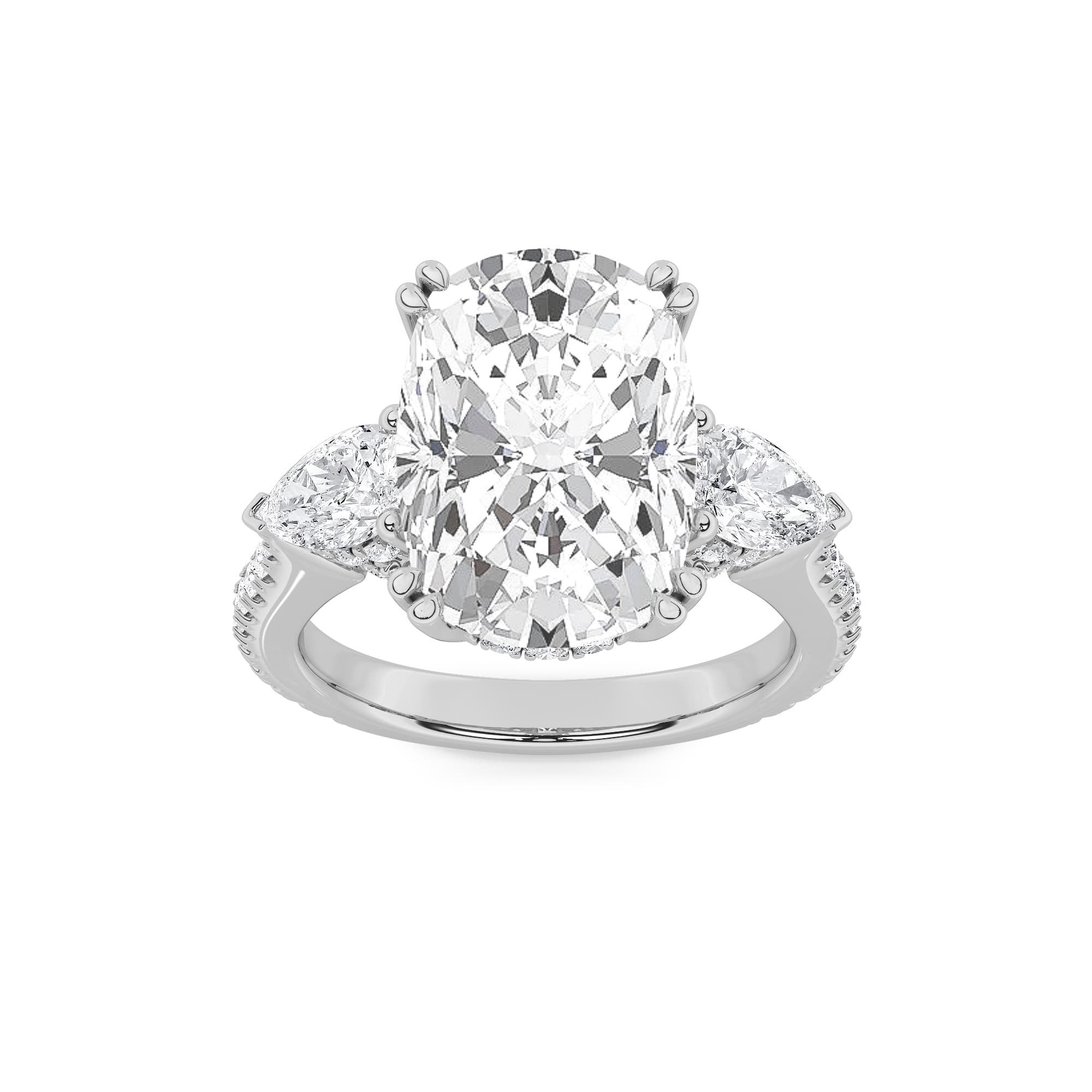 Configuration shown: 14K White Gold, 6.5000 ct total diamond weight.