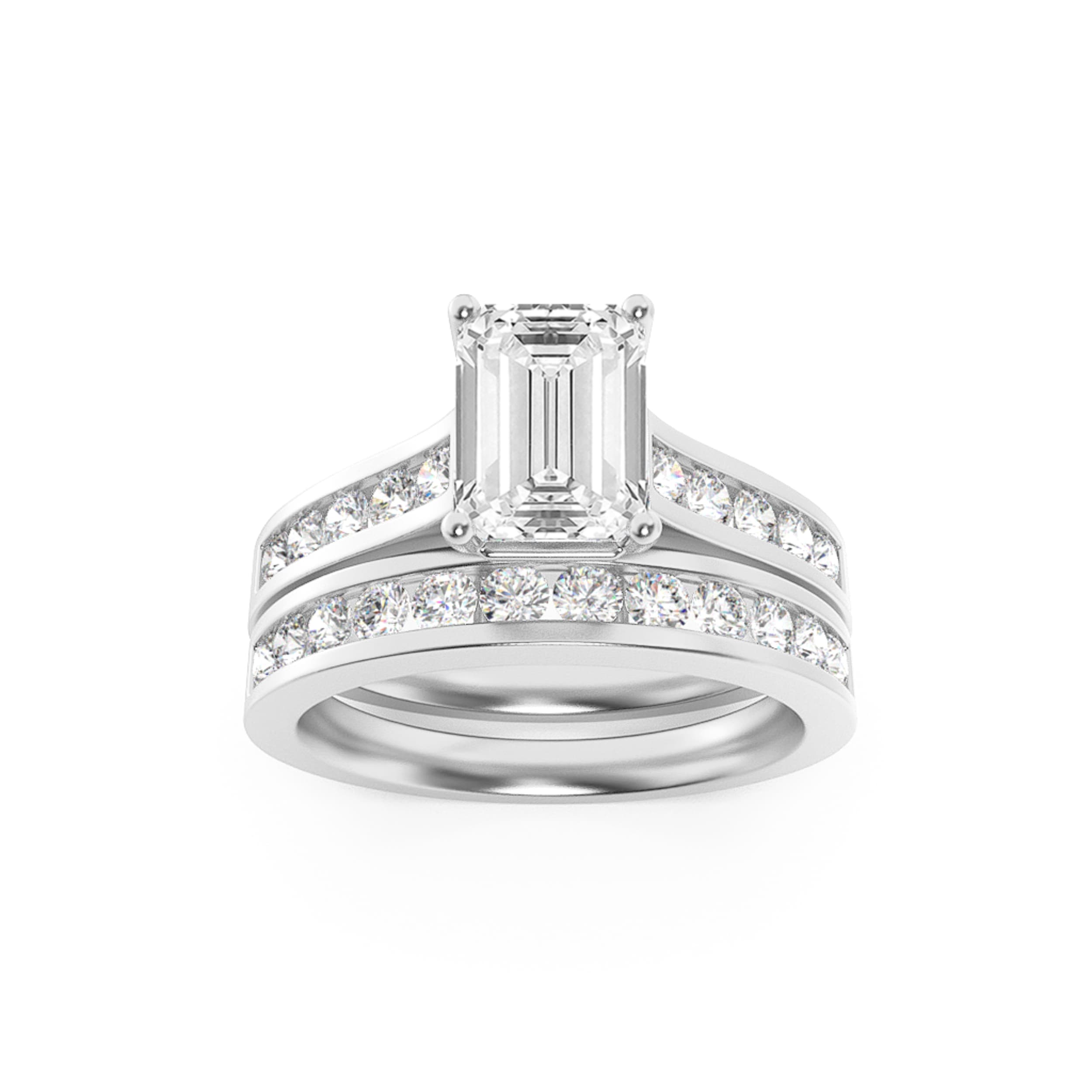 Configuration shown: 14K White Gold, 2.0000 ct total diamond weight.