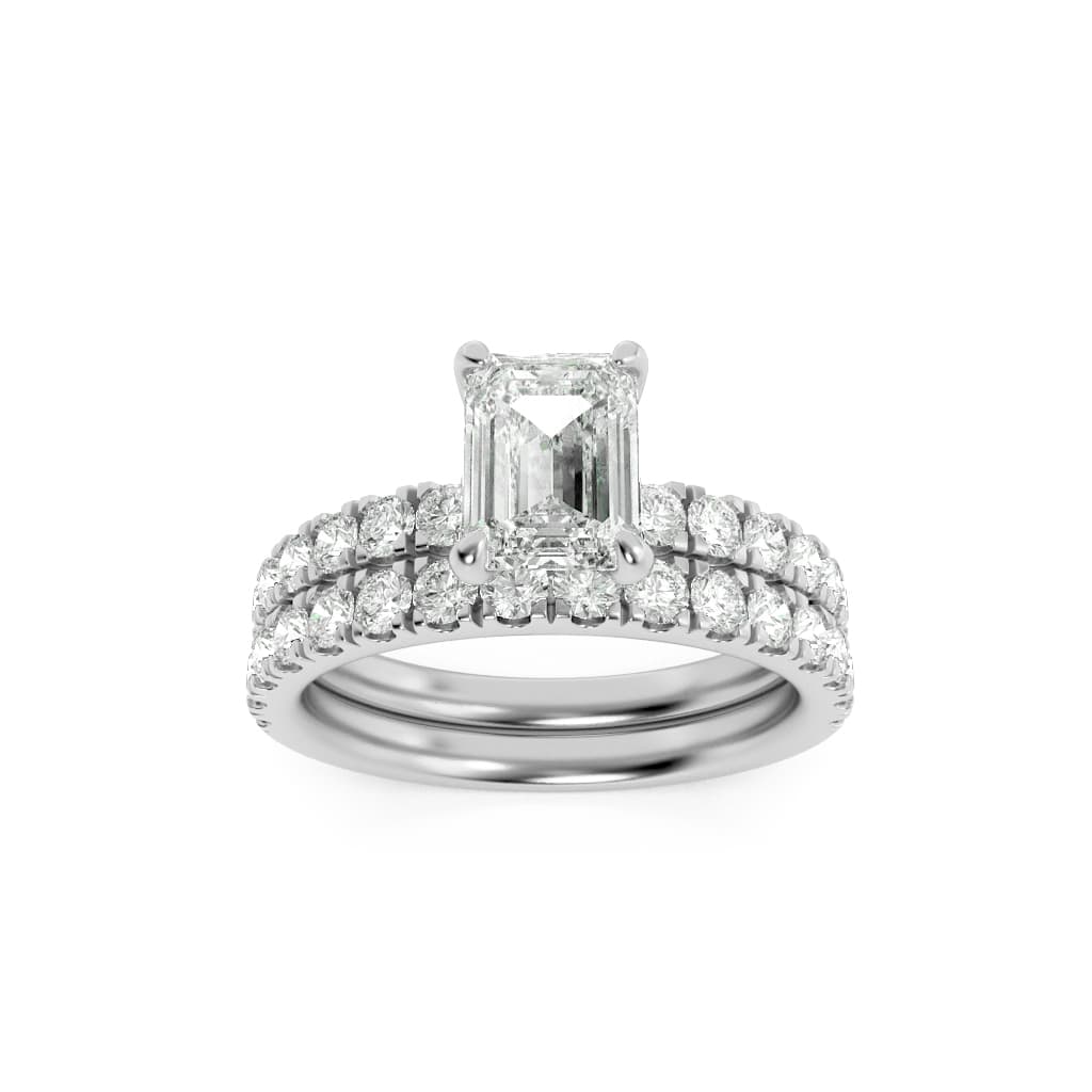 Configuration shown: 14K White Gold, 2.0000 ct total diamond weight.
