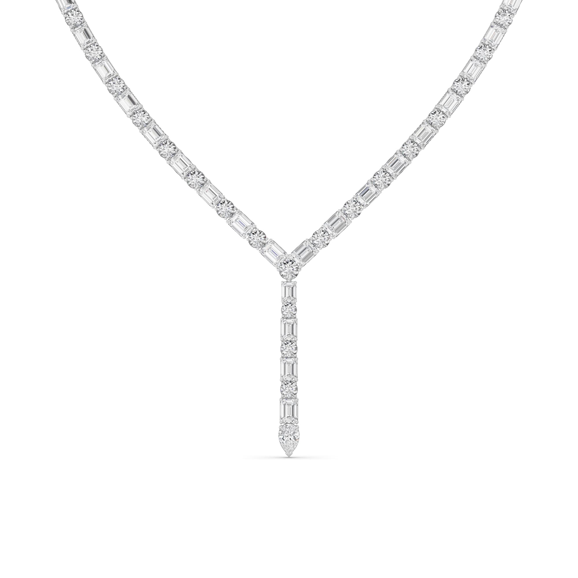 Configuration shown: 14K White Gold, 28.0000 ct total diamond weight.