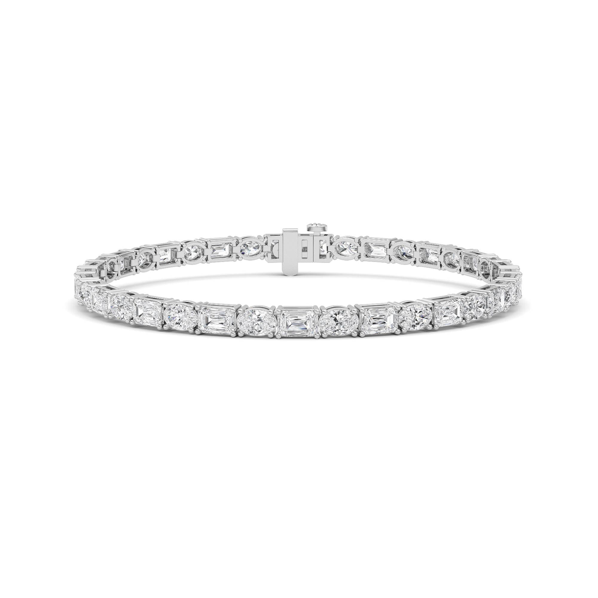 Configuration shown: 14K White Gold, 10.0000 ct total diamond weight.