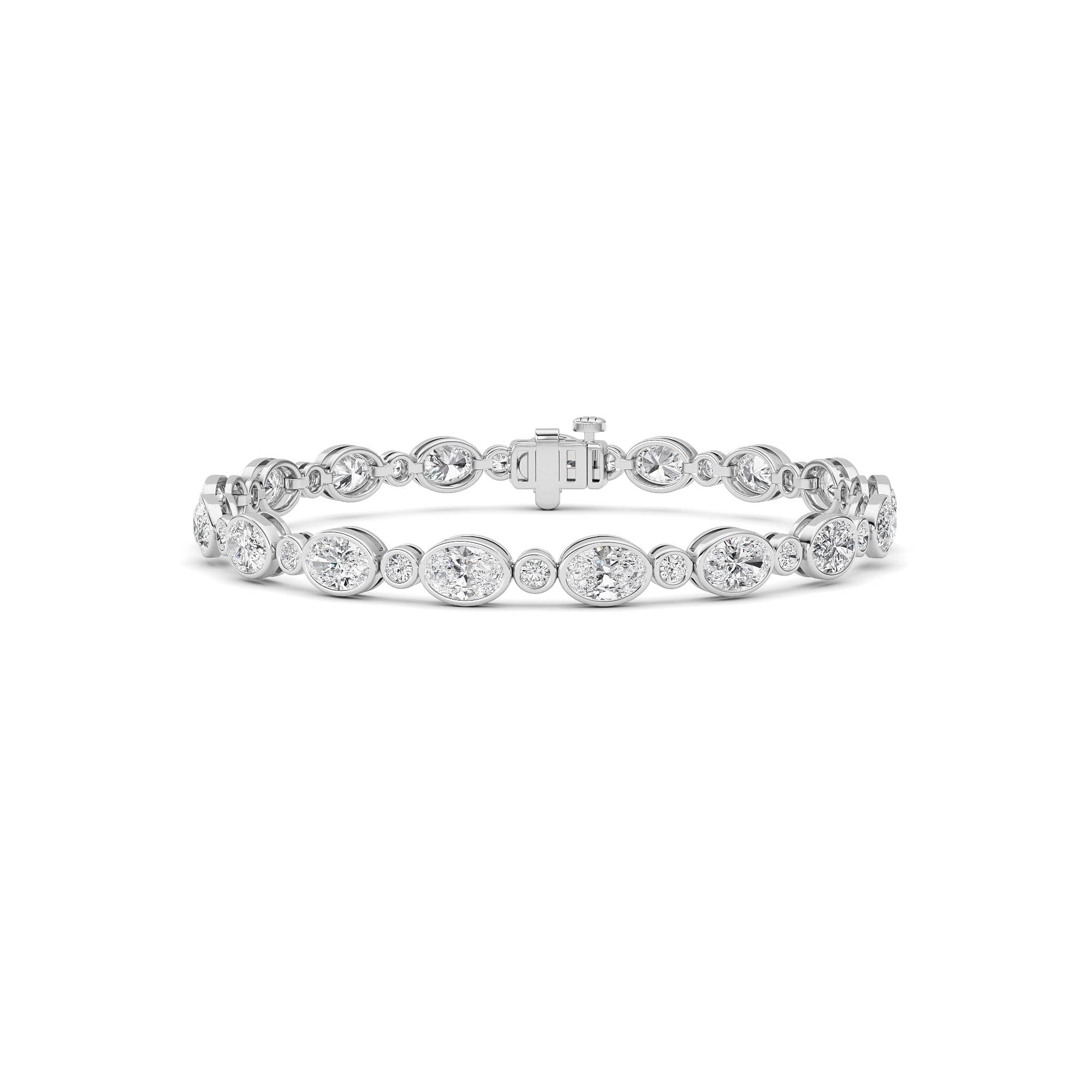 Configuration shown: 14K White Gold, 8.0000 ct total diamond weight.